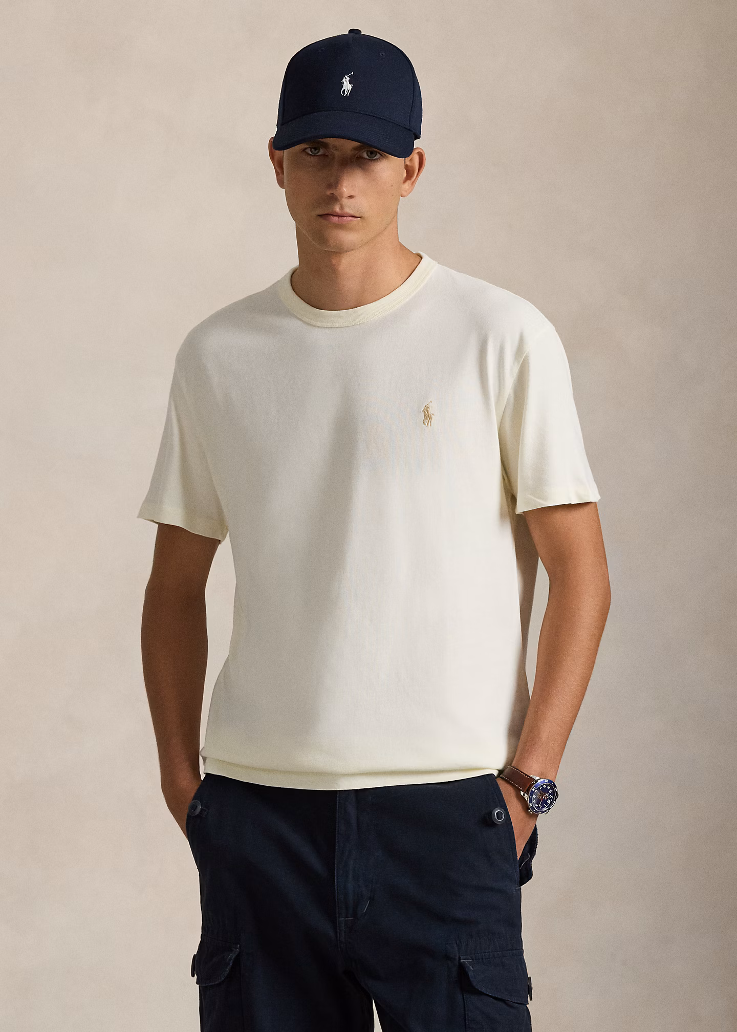 Classic-Fit Rundhals-T-Shirt aus Jersey - RALPH LAUREN OUTLET