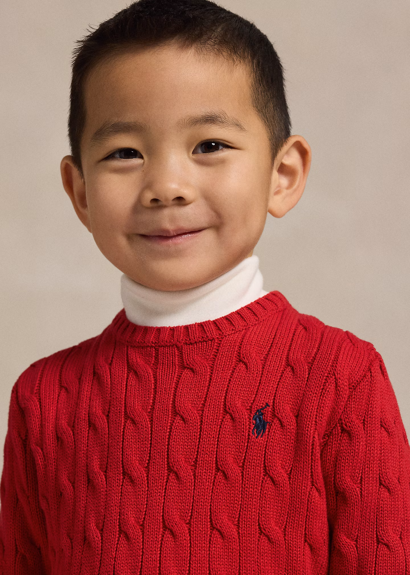 Baumwollpullover mit Zopfmuster - RALPH LAUREN OUTLET