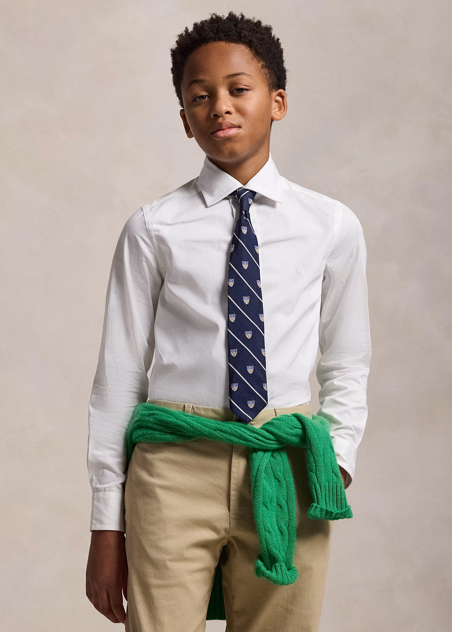 Slim-Fit Anzughemd aus Baumwollstoff - RALPH LAUREN OUTLET