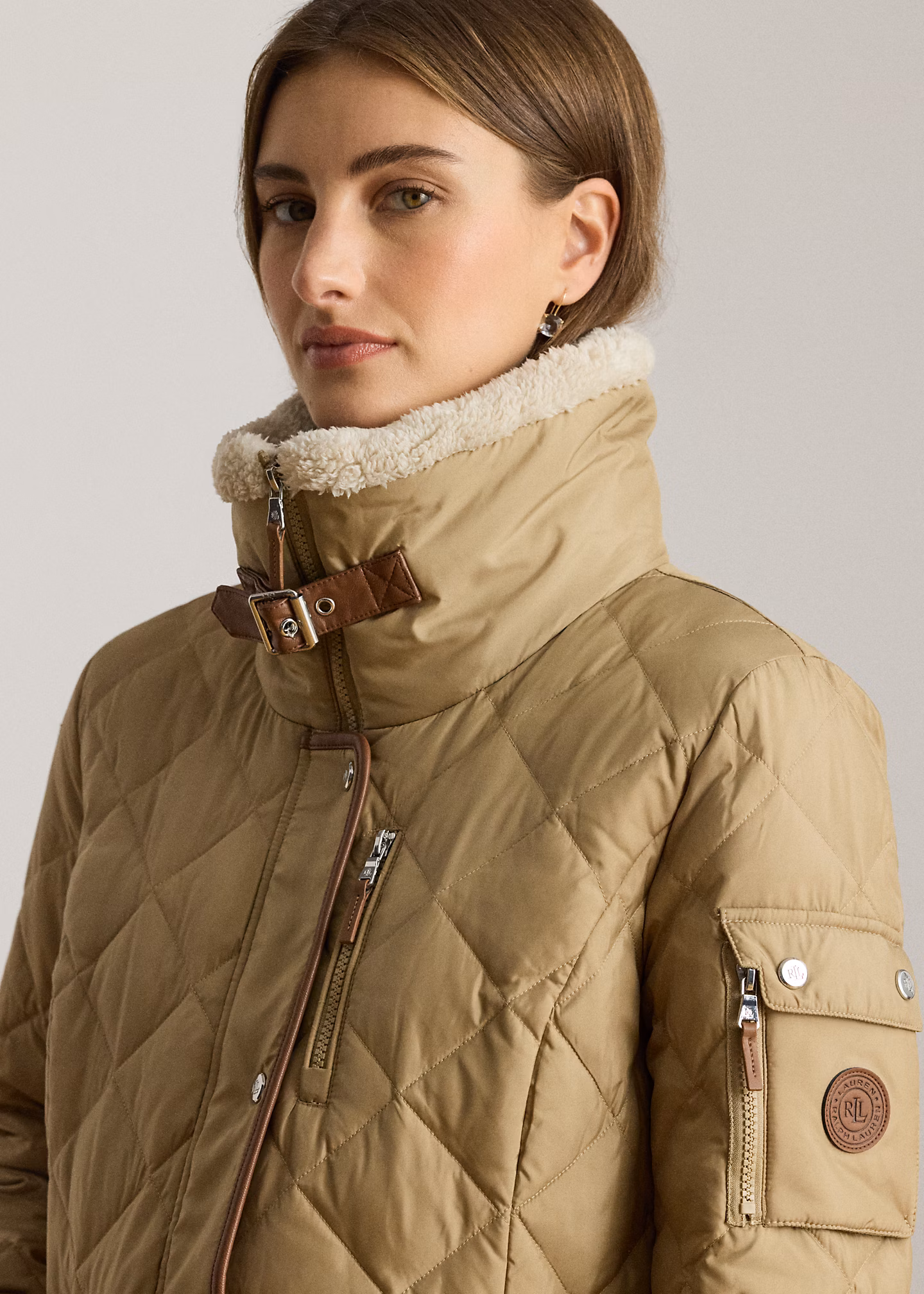 Daunenmantel mit Rautensteppung - RALPH LAUREN OUTLET