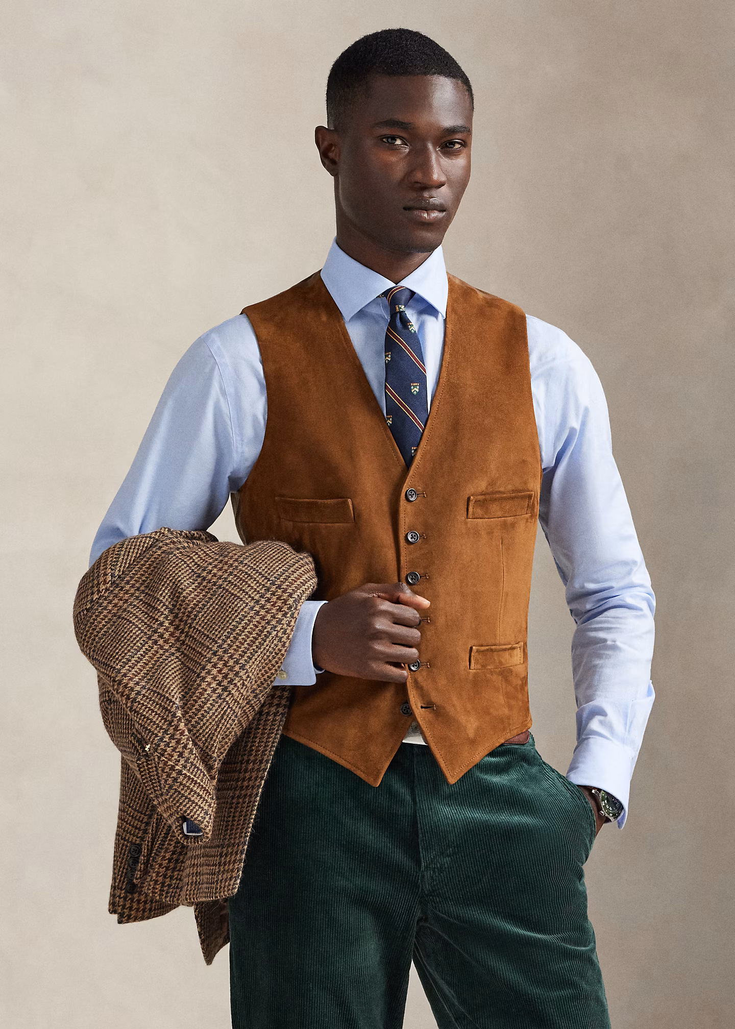 Weste aus Wildleder - RALPH LAUREN OUTLET