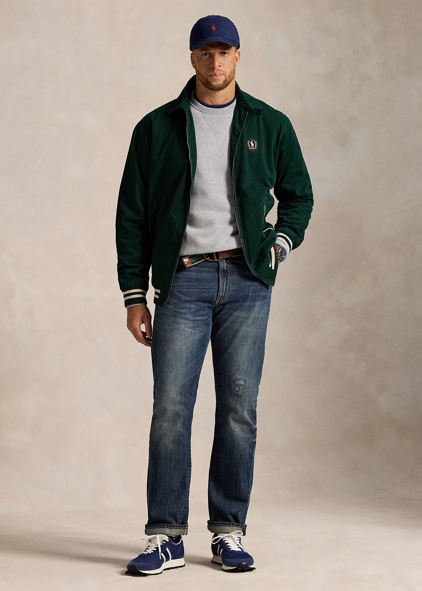 Twilljacke mit Pony-Aufnäher - RALPH LAUREN OUTLET