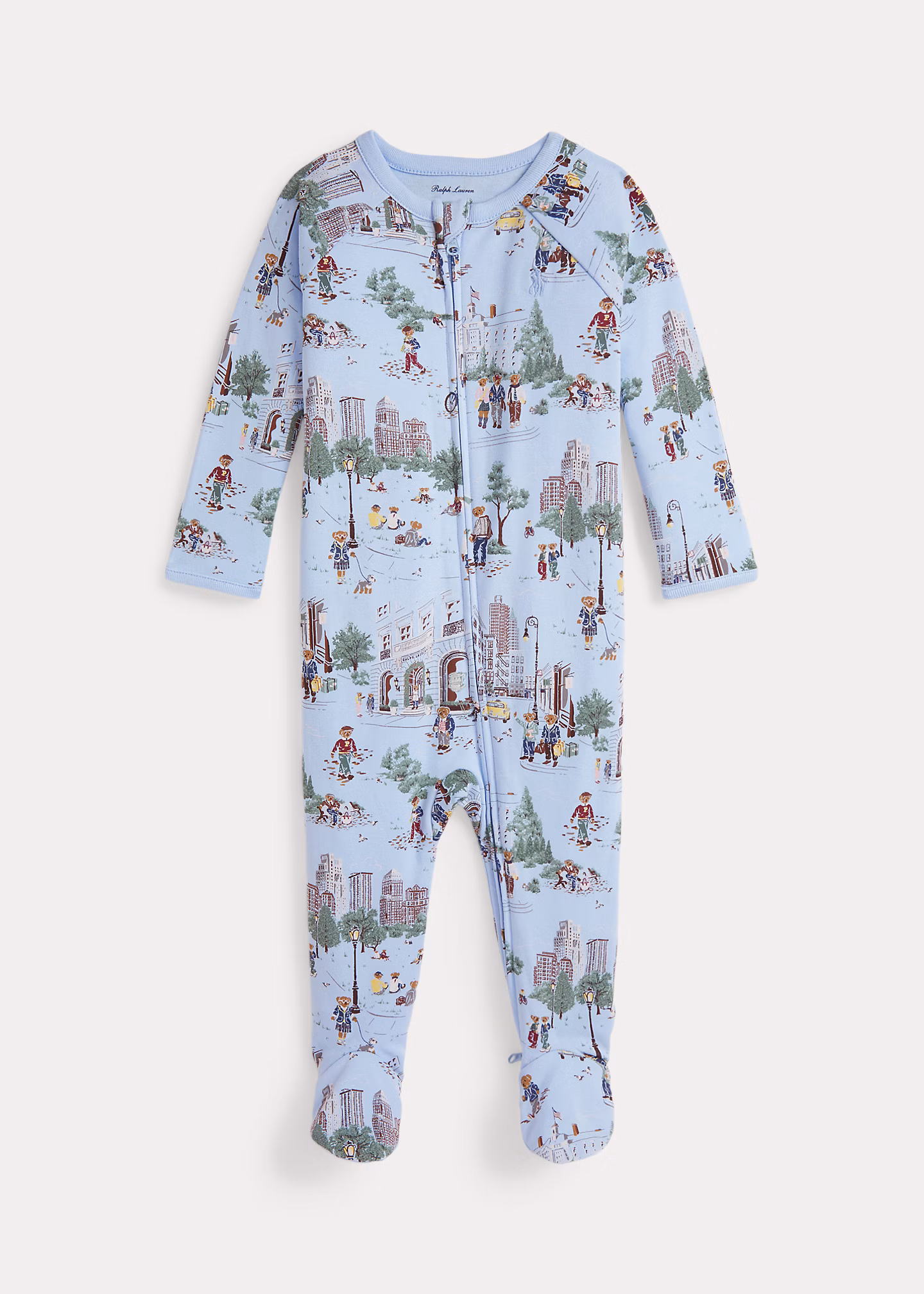 Baumwollstrampler mit Polo Bear - RALPH LAUREN OUTLET