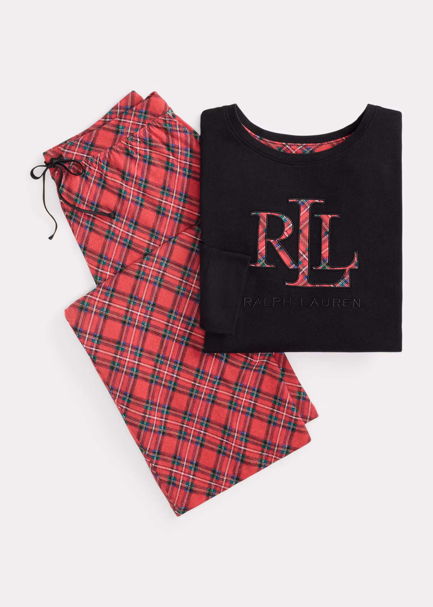 Karierter Pyjama aus Baumwollmischung - RALPH LAUREN OUTLET