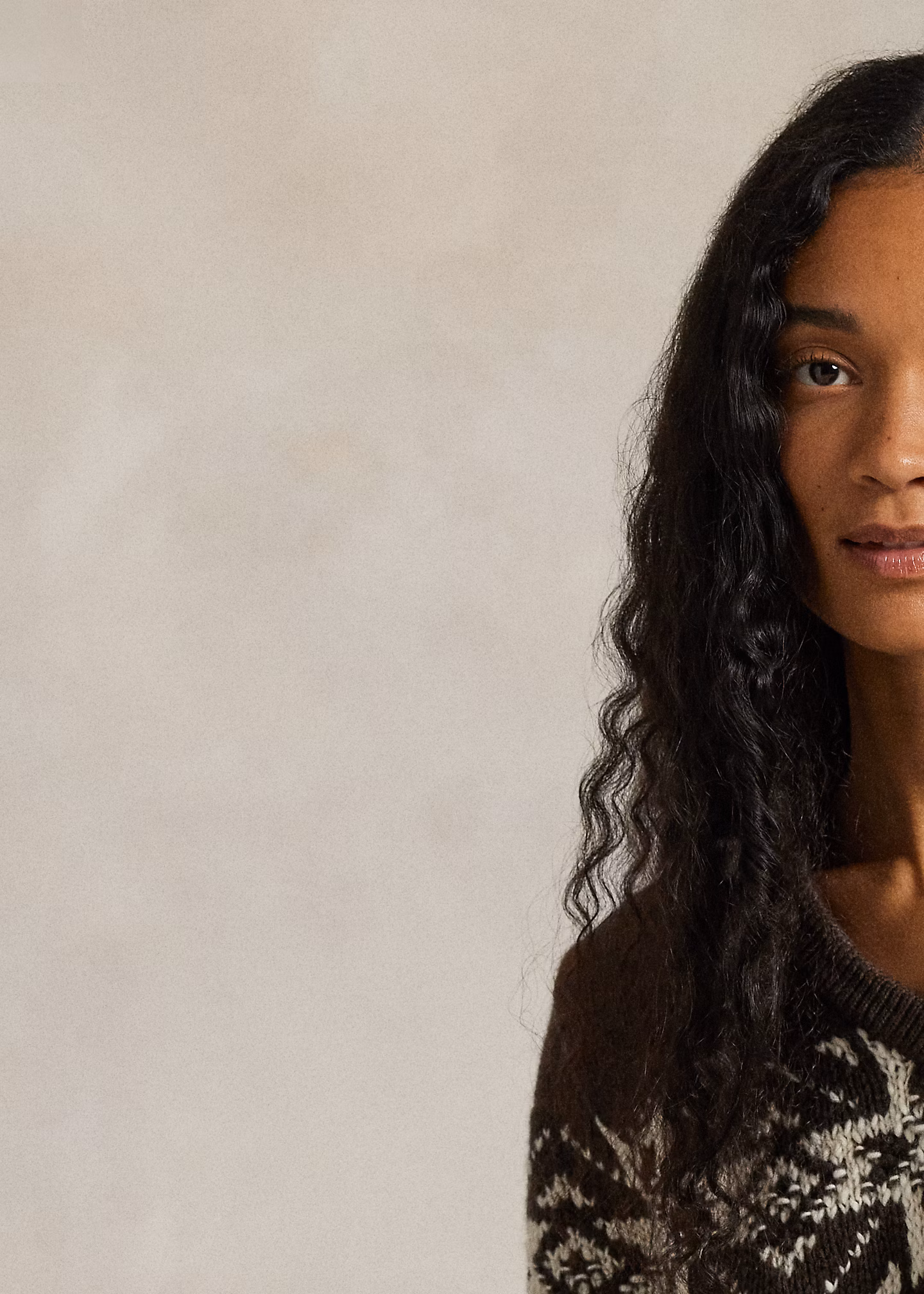 Kurzarmpullover mit Schneeflockenmuster - RALPH LAUREN OUTLET