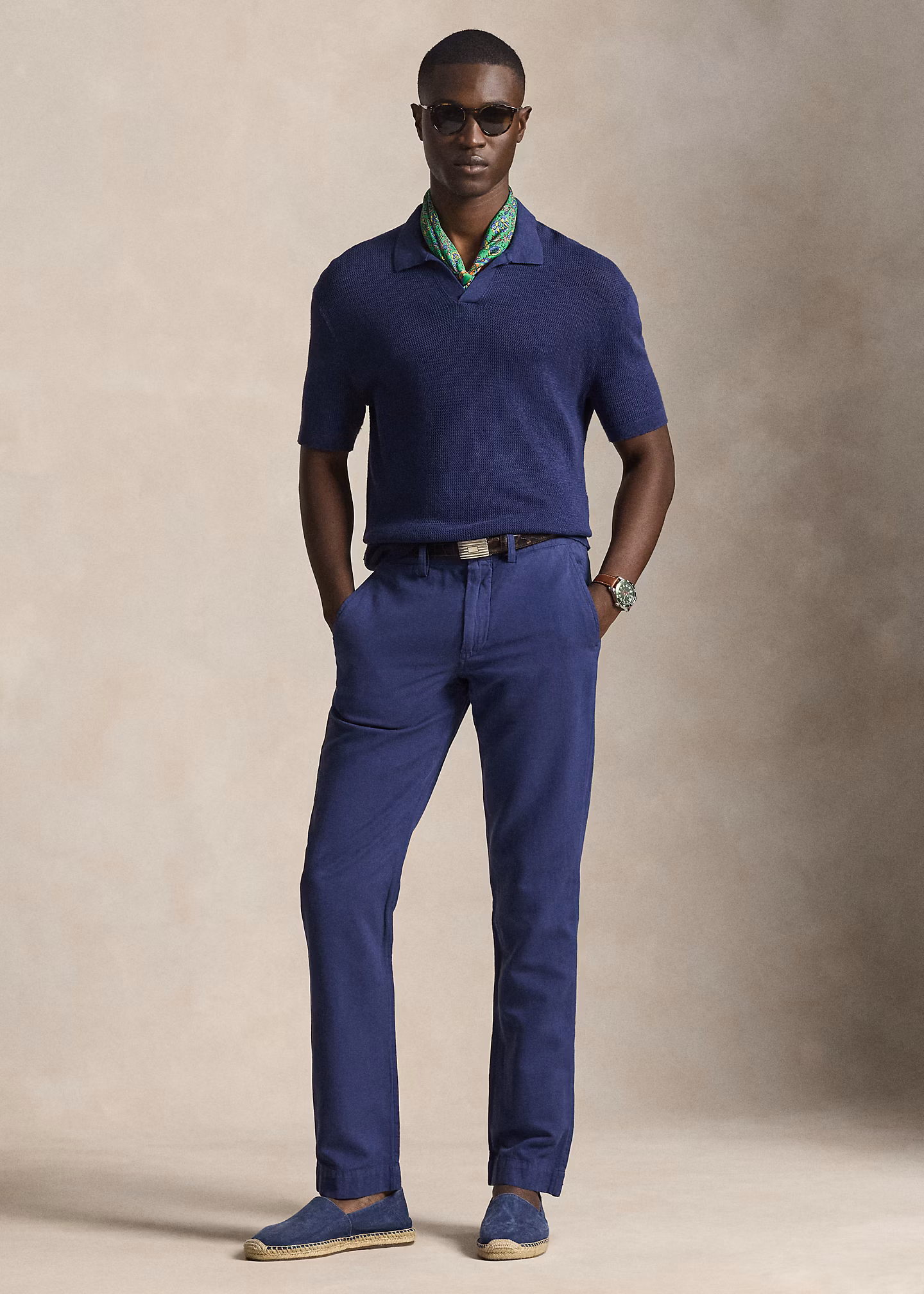 Straight-Fit Hose aus Baumwoll-Leinen - RALPH LAUREN OUTLET
