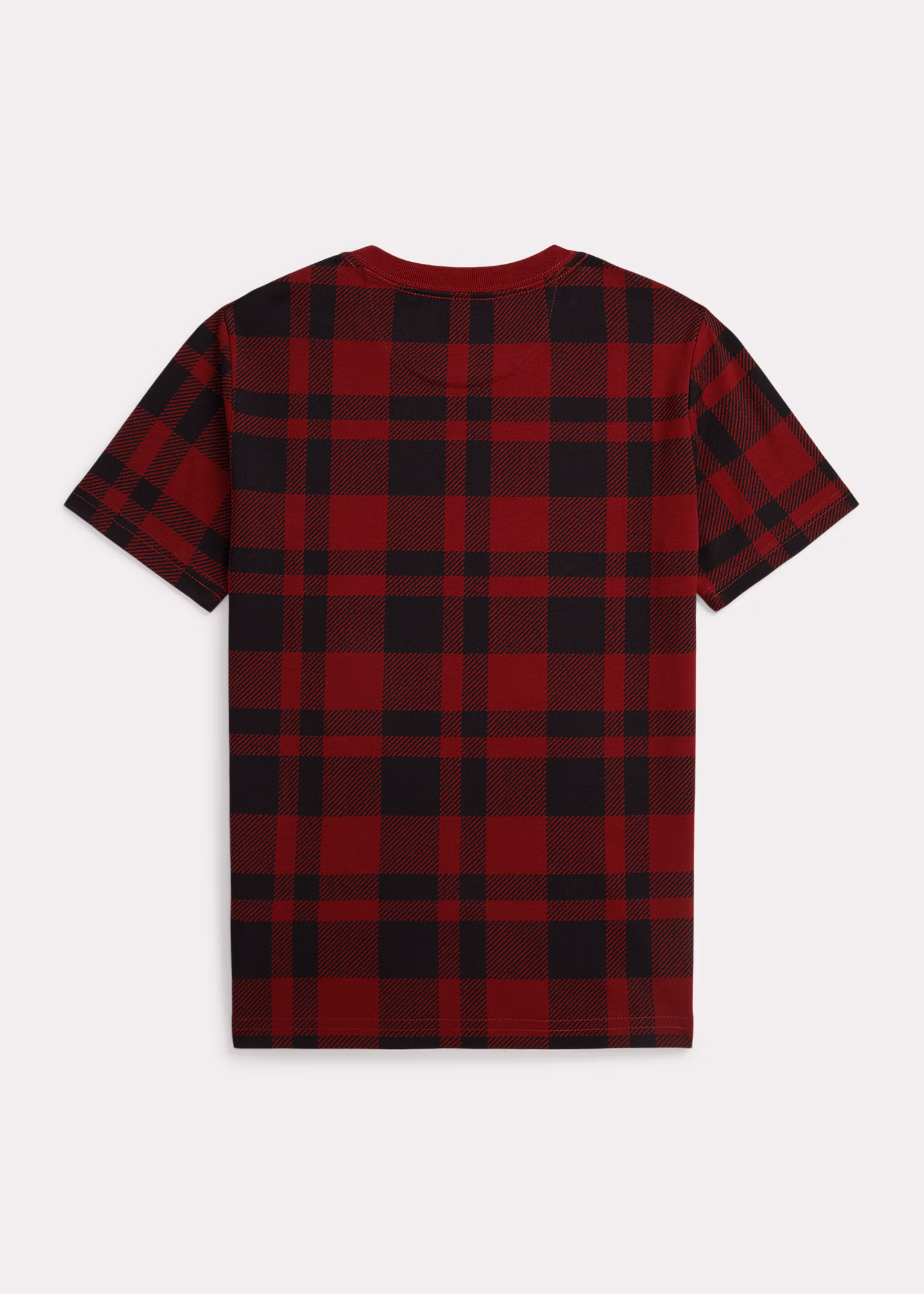 Kariertes Baumwoll-T-Shirt mit Polo Bear - RALPH LAUREN OUTLET