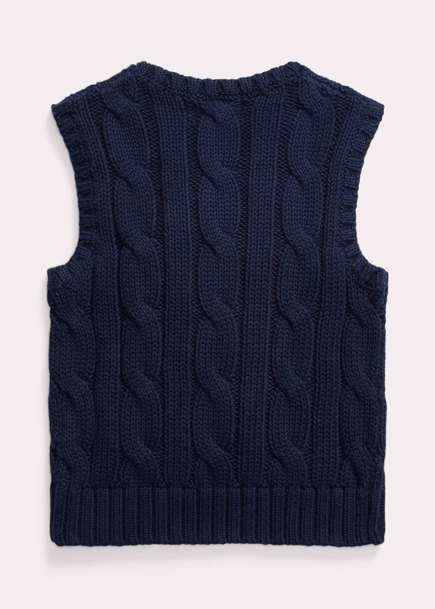 Baumwollpullunder mit Zopfmuster - RALPH LAUREN OUTLET