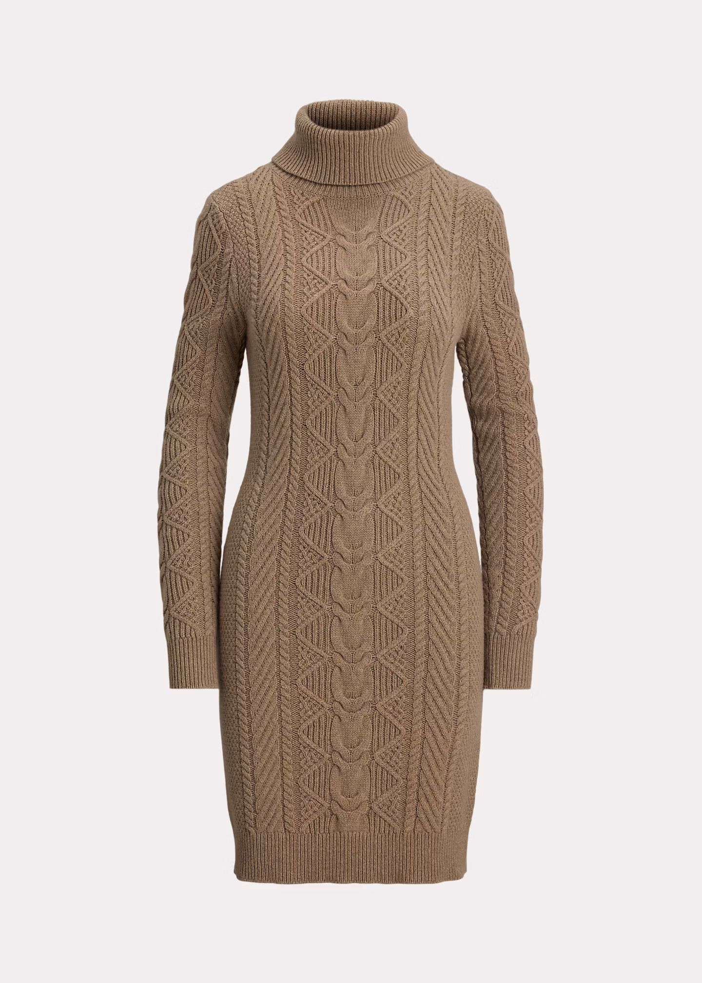 Rollkragenpulloverkleid mit Zopfmuster - RALPH LAUREN OUTLET