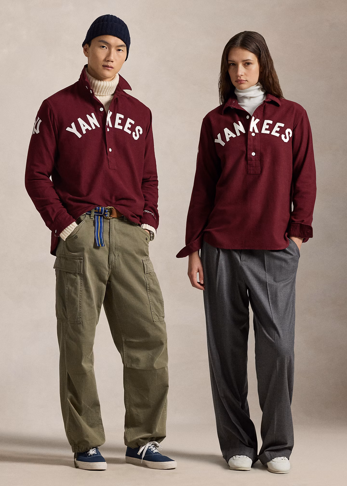 Chamois-Hemd Polo Ralph Lauren Yankees - RALPH LAUREN OUTLET