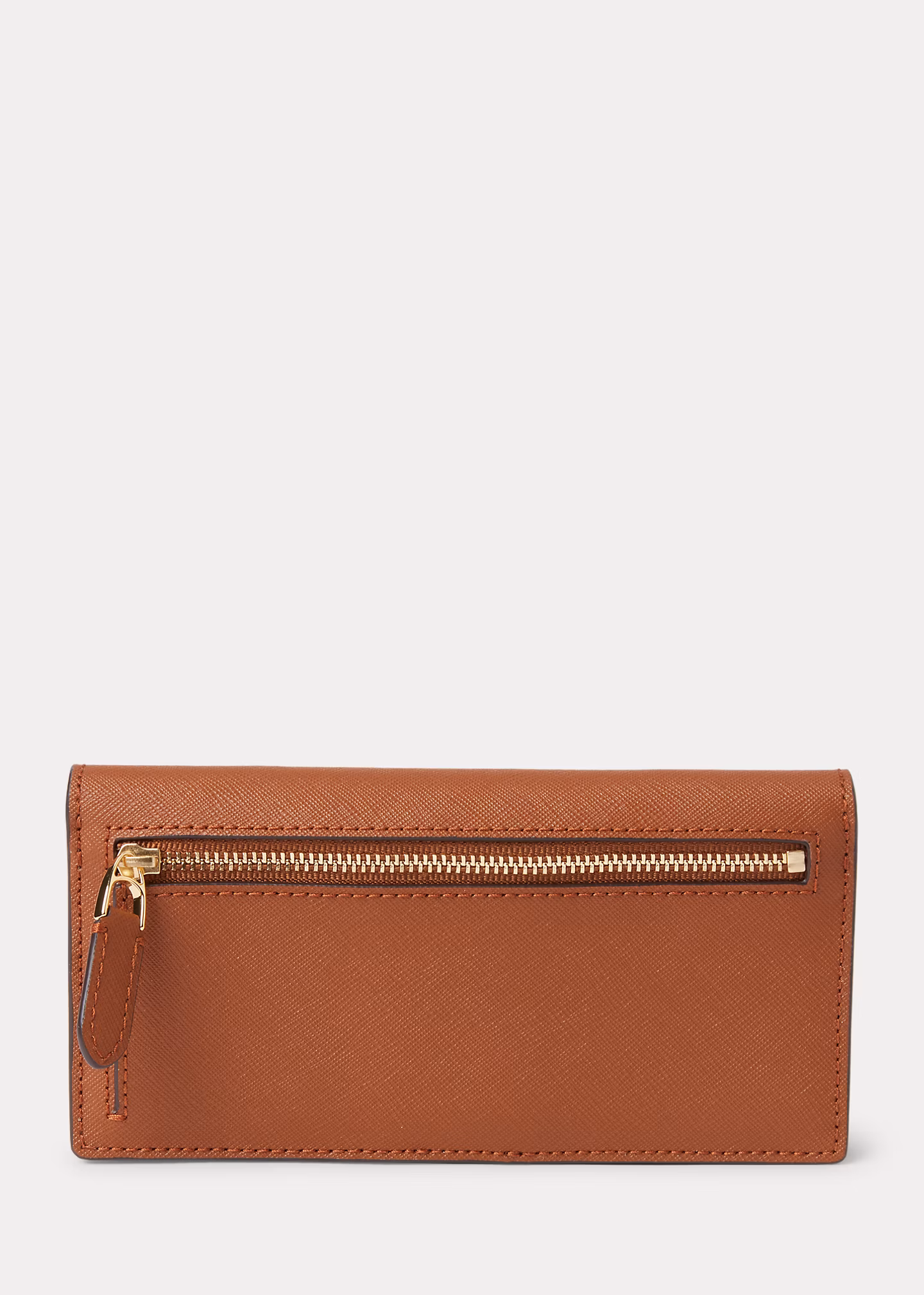 Schmale Brieftasche aus Schraffurleder - RALPH LAUREN OUTLET