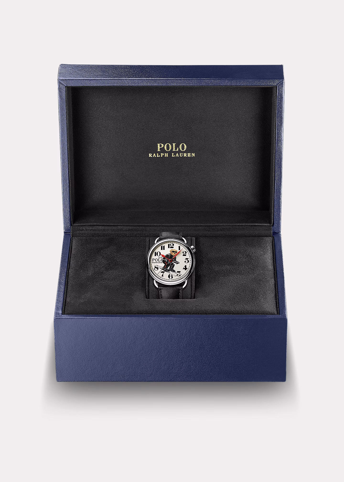 Stahl-Armbanduhr in Weiß mit Polo Bear - RALPH LAUREN OUTLET