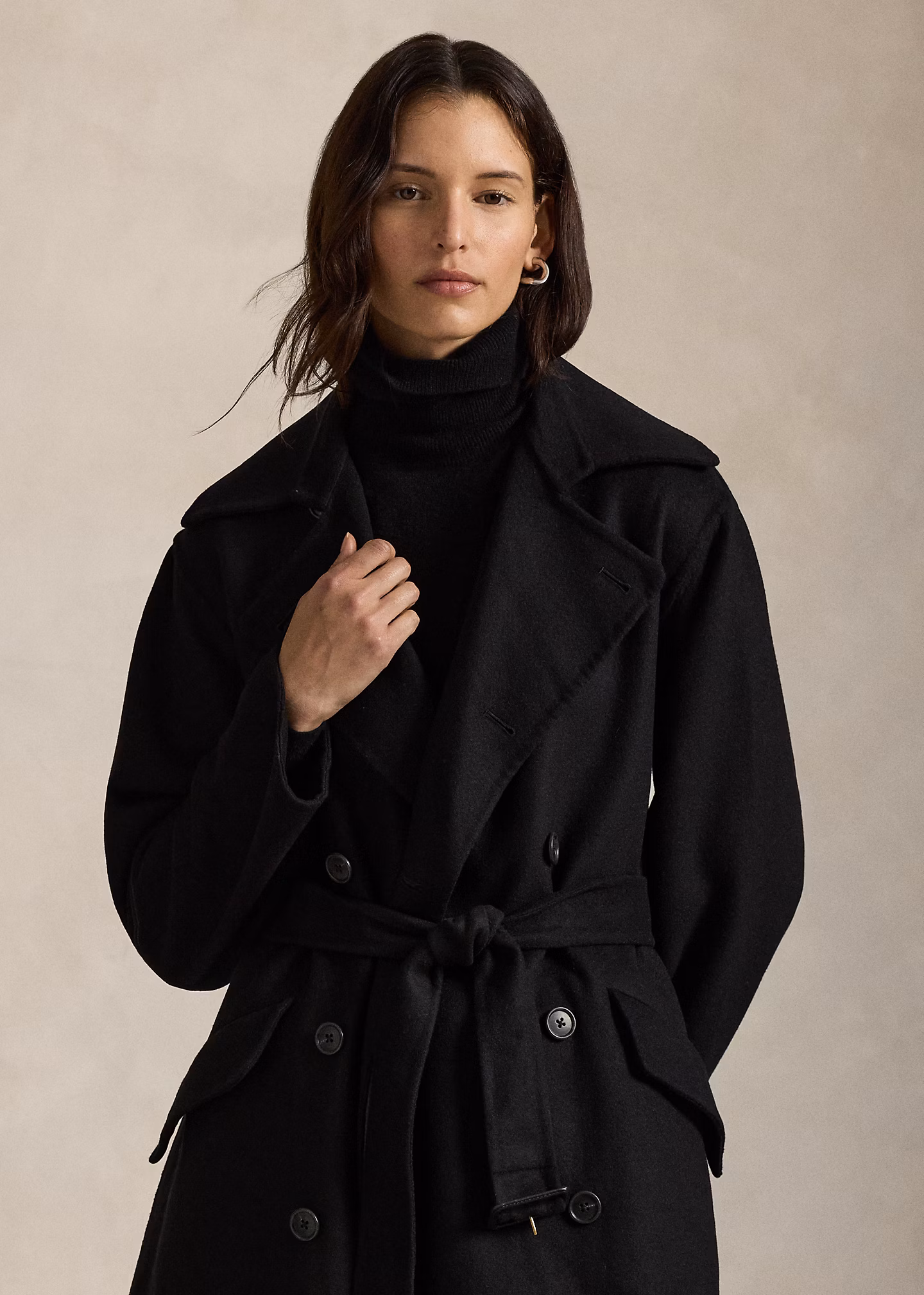Zweireihiger Trenchcoat aus Kaschmir - RALPH LAUREN OUTLET