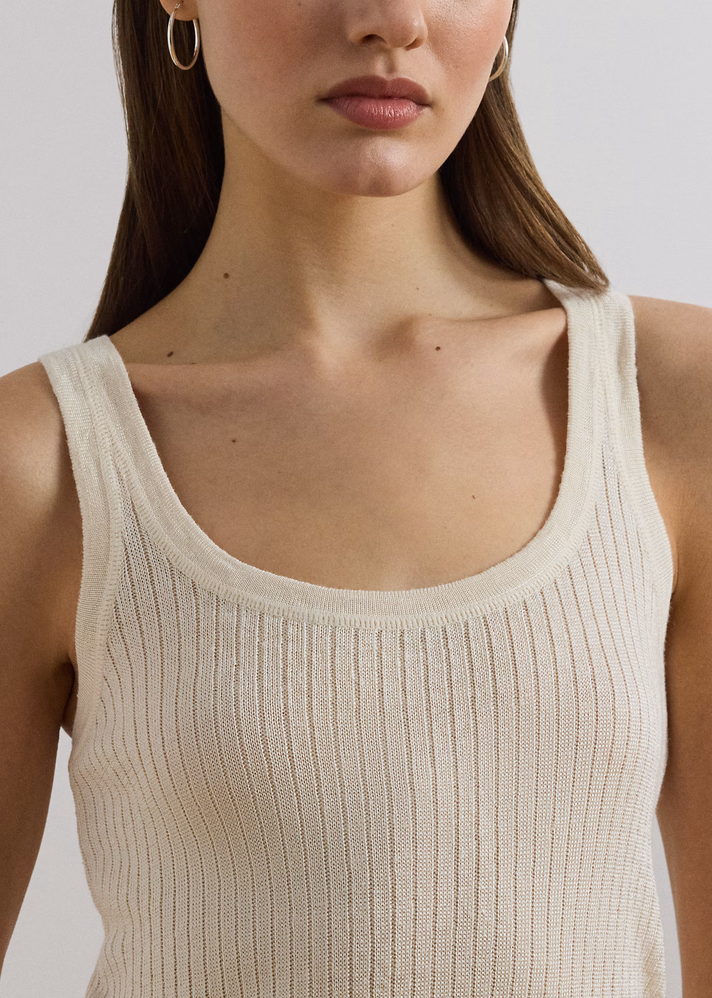 Ärmelloser Pullover aus Leinenmischung - RALPH LAUREN OUTLET