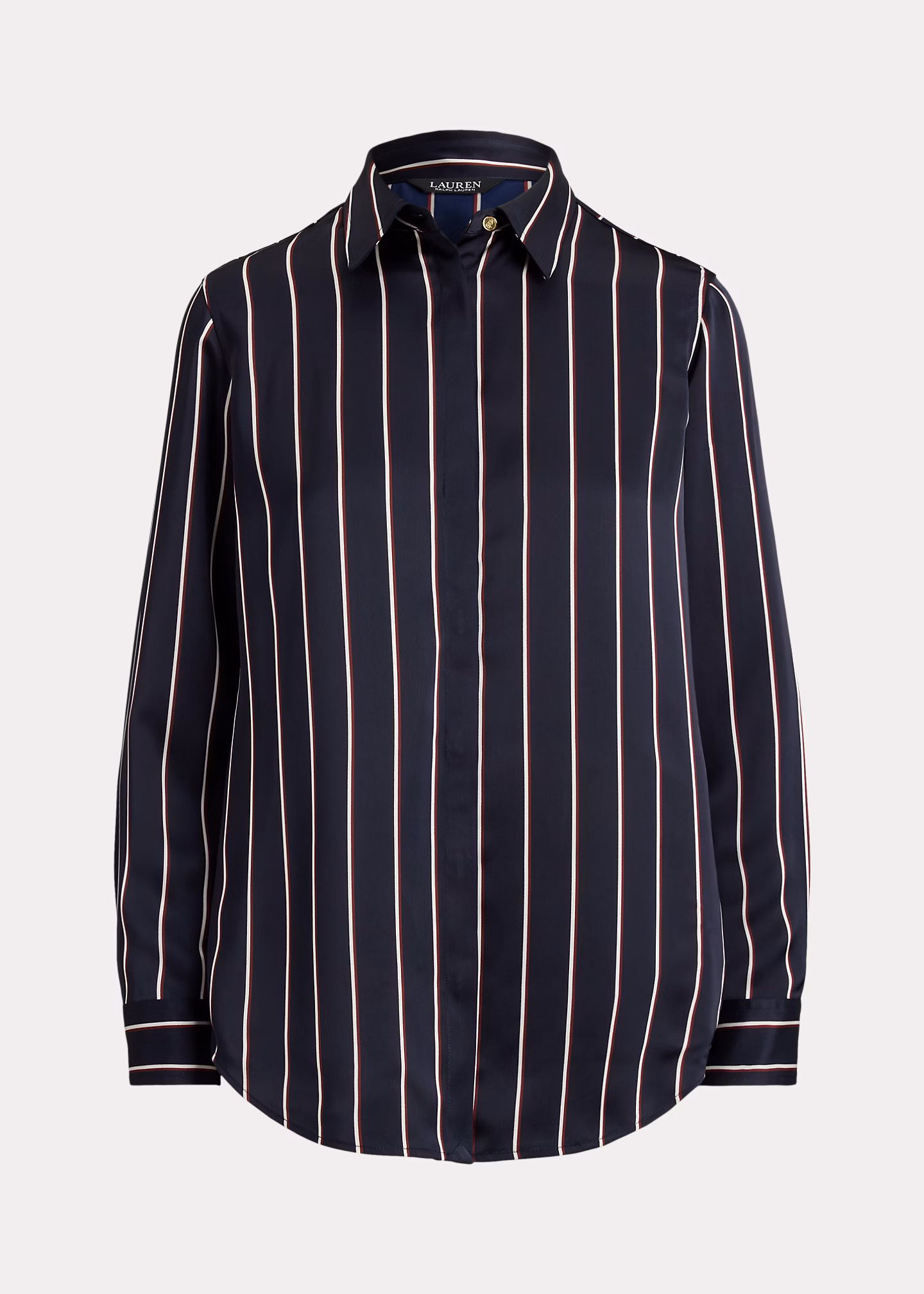 Gestreiftes Classic-Fit Charmeuse-Hemd - RALPH LAUREN OUTLET