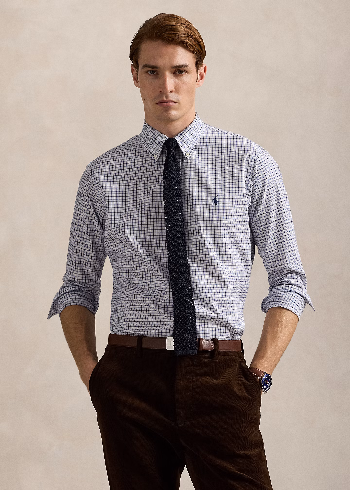 Kariertes Custom-Fit-Hemd aus Twill - RALPH LAUREN OUTLET