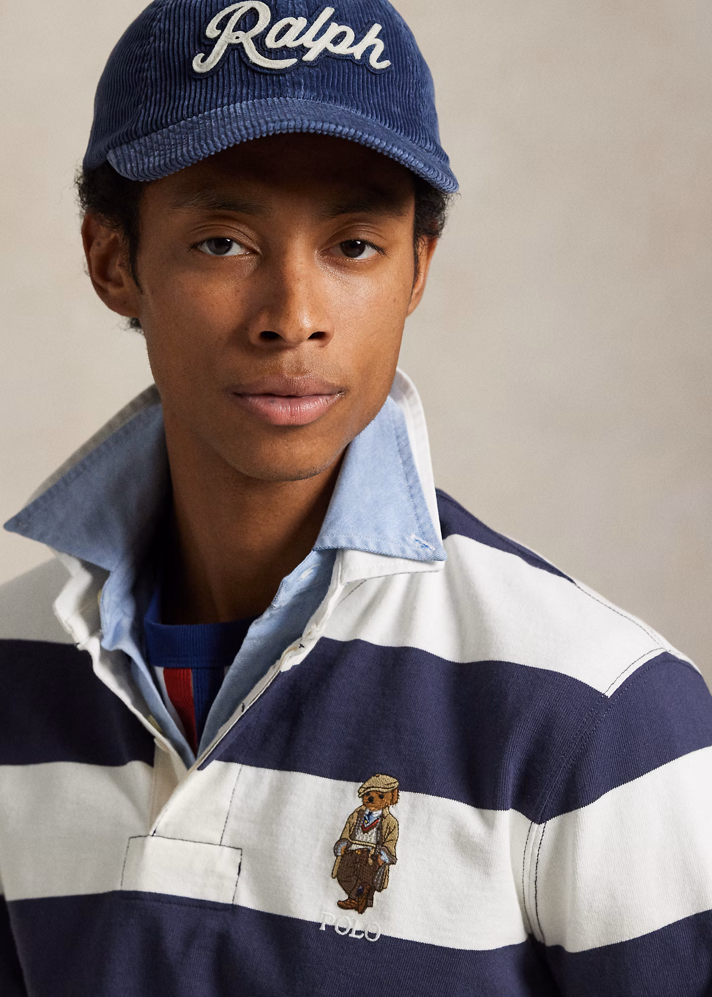 Classic-Fit Rugbyhemd mit Polo Bear - RALPH LAUREN OUTLET