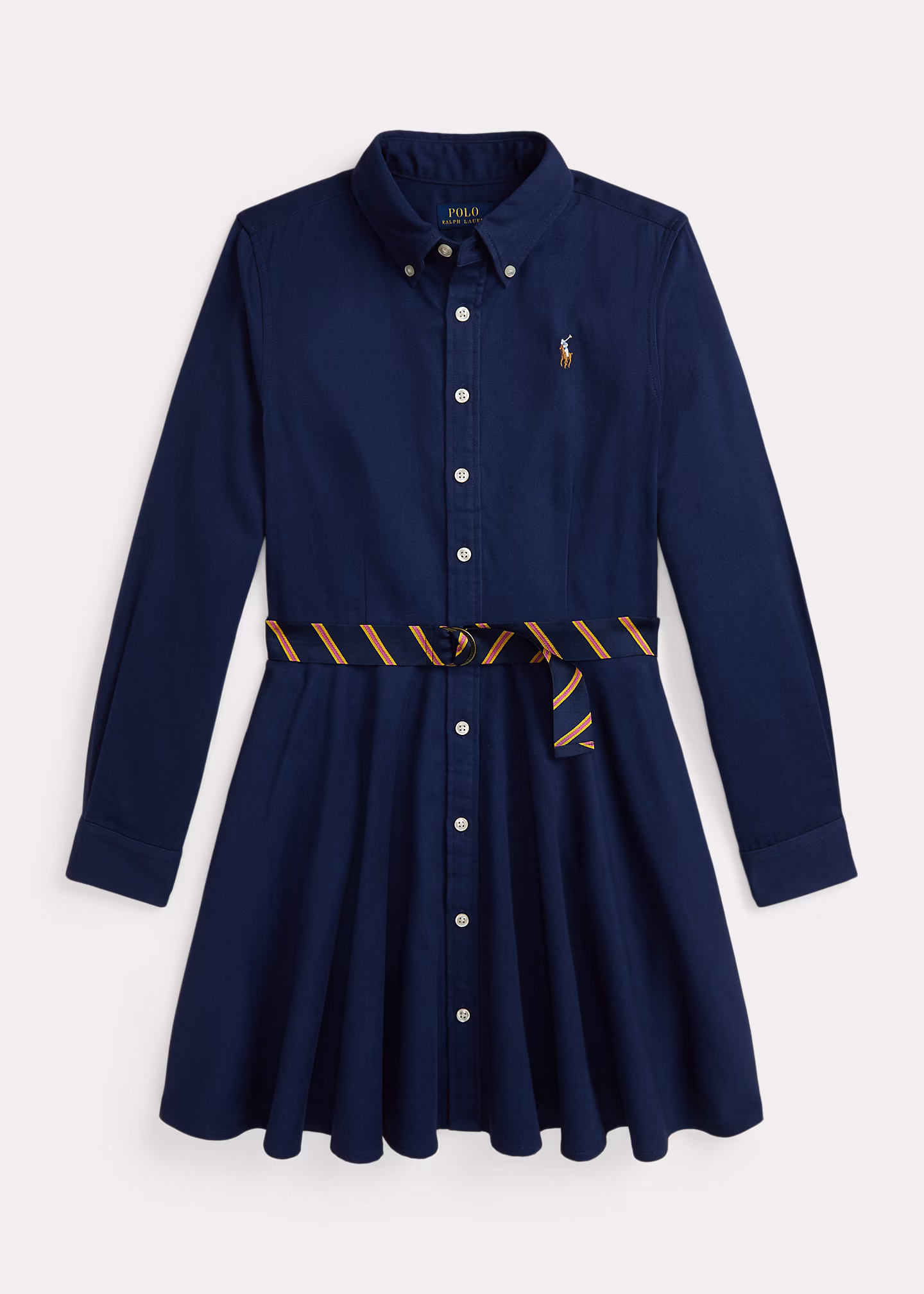 Baumwollchino-Kleid mit Gürtel - RALPH LAUREN OUTLET