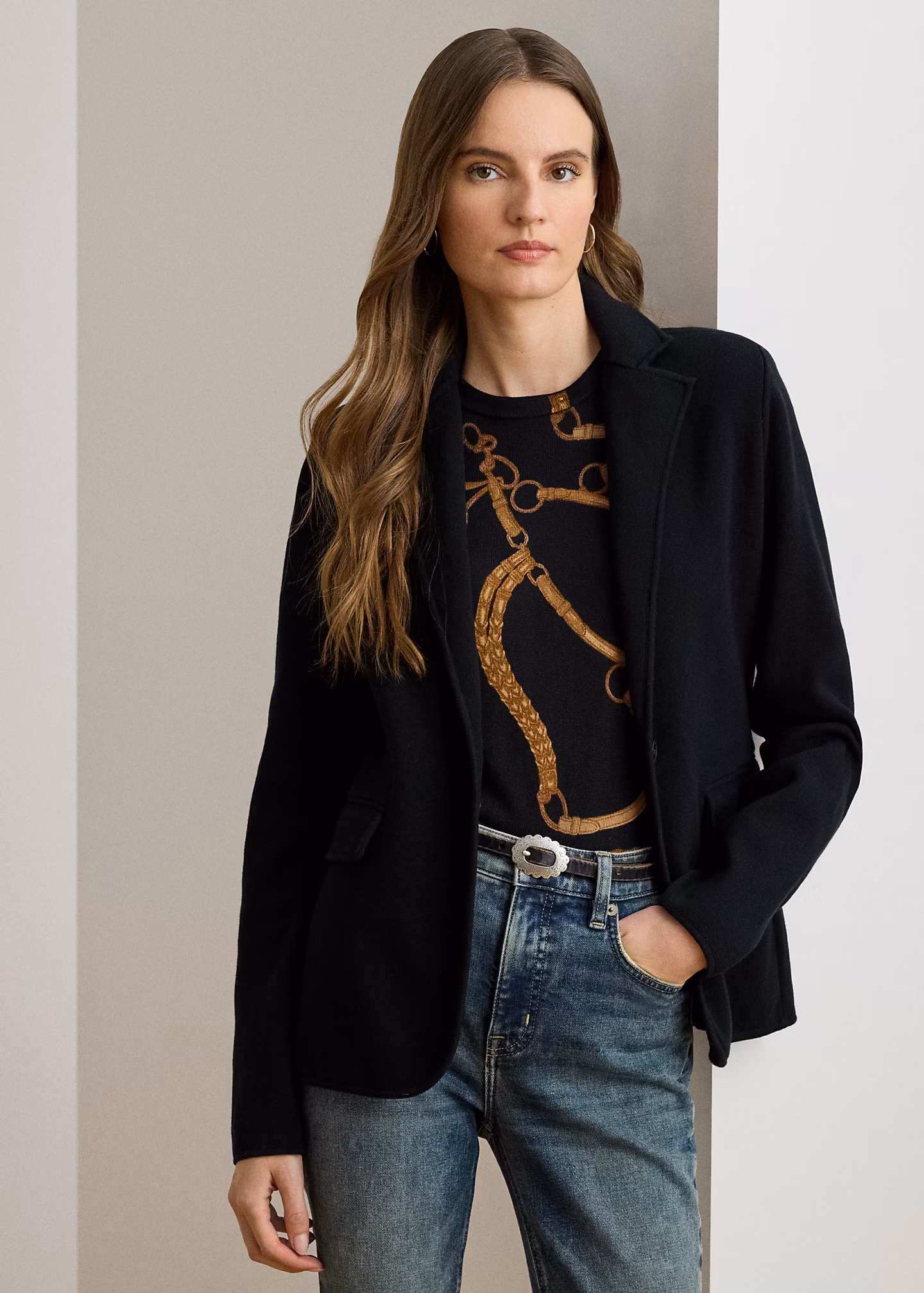 Pulloverblazer aus Baumwollmischung - RALPH LAUREN OUTLET