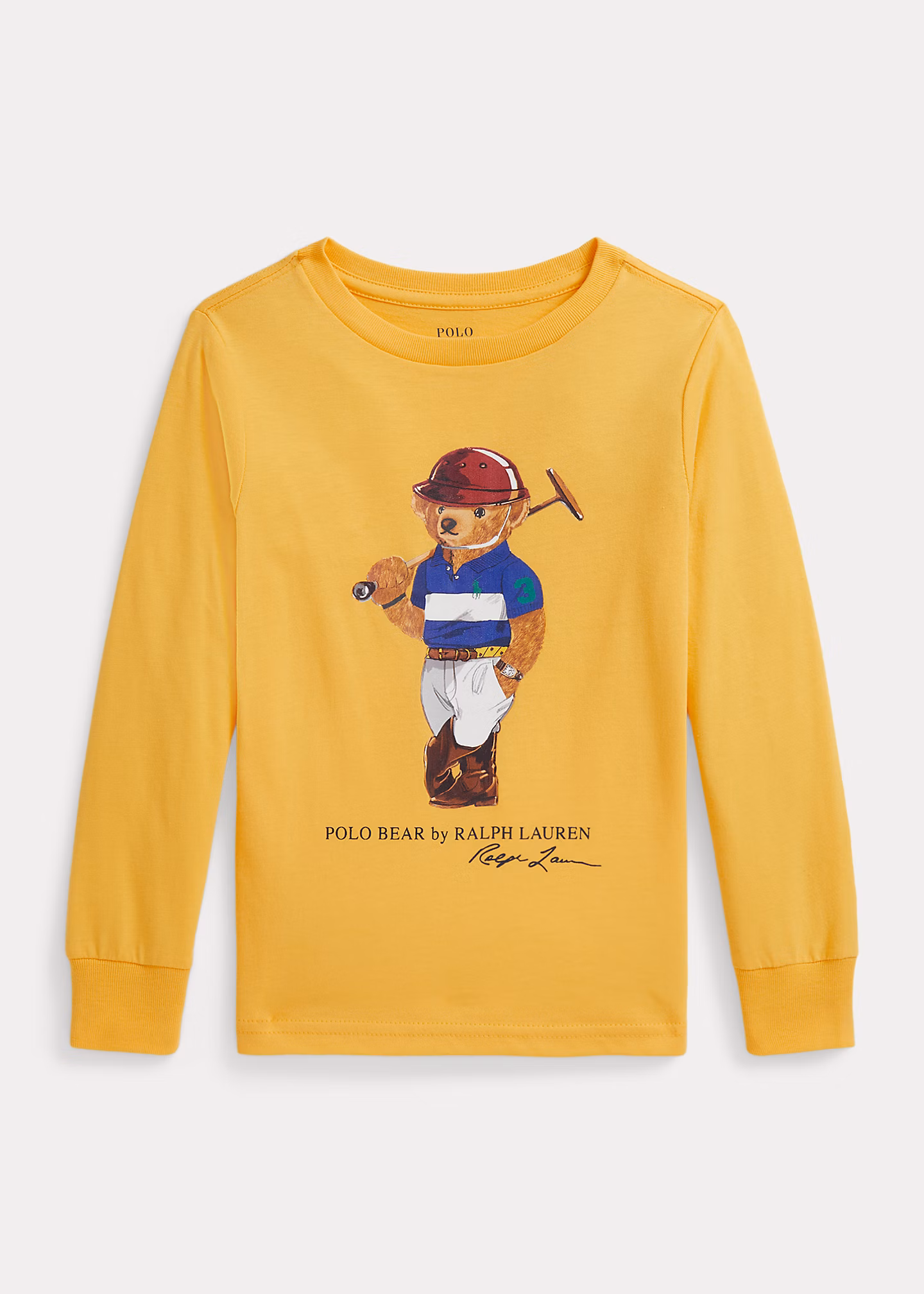 Langarm-T-Shirt mit Polo Bear - RALPH LAUREN OUTLET