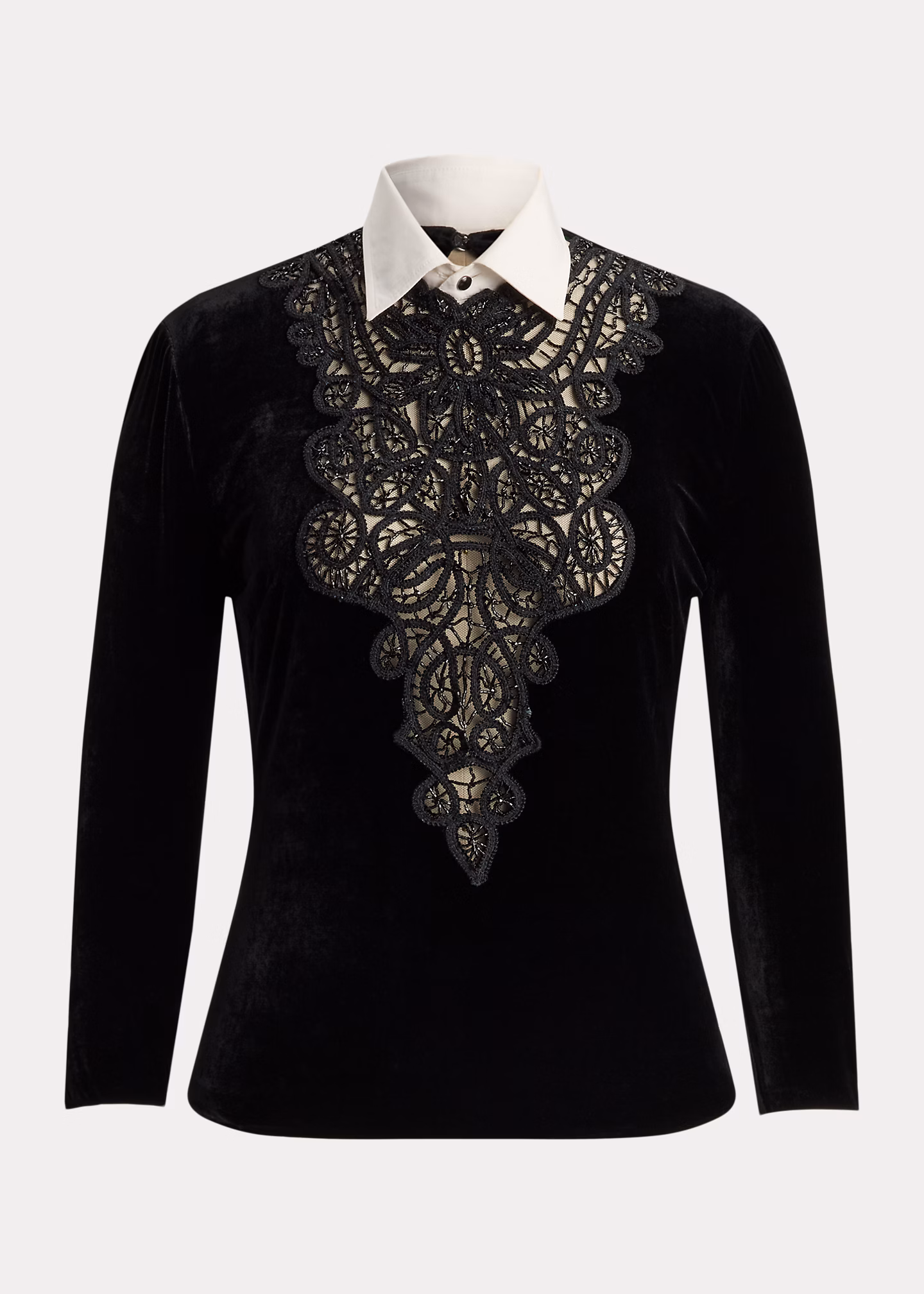 Samthemd Missy mit Verzierung - RALPH LAUREN OUTLET