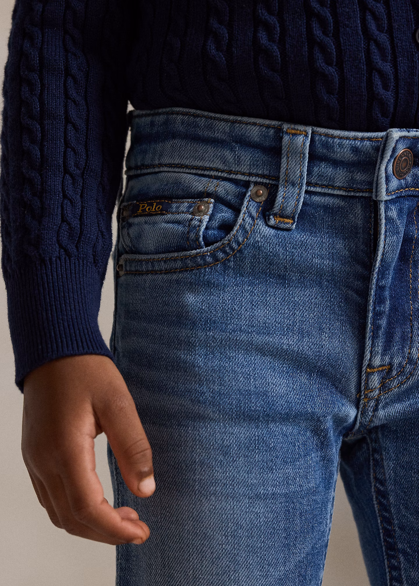 Ausgestellte Denim-Jeans in Indigo - RALPH LAUREN OUTLET