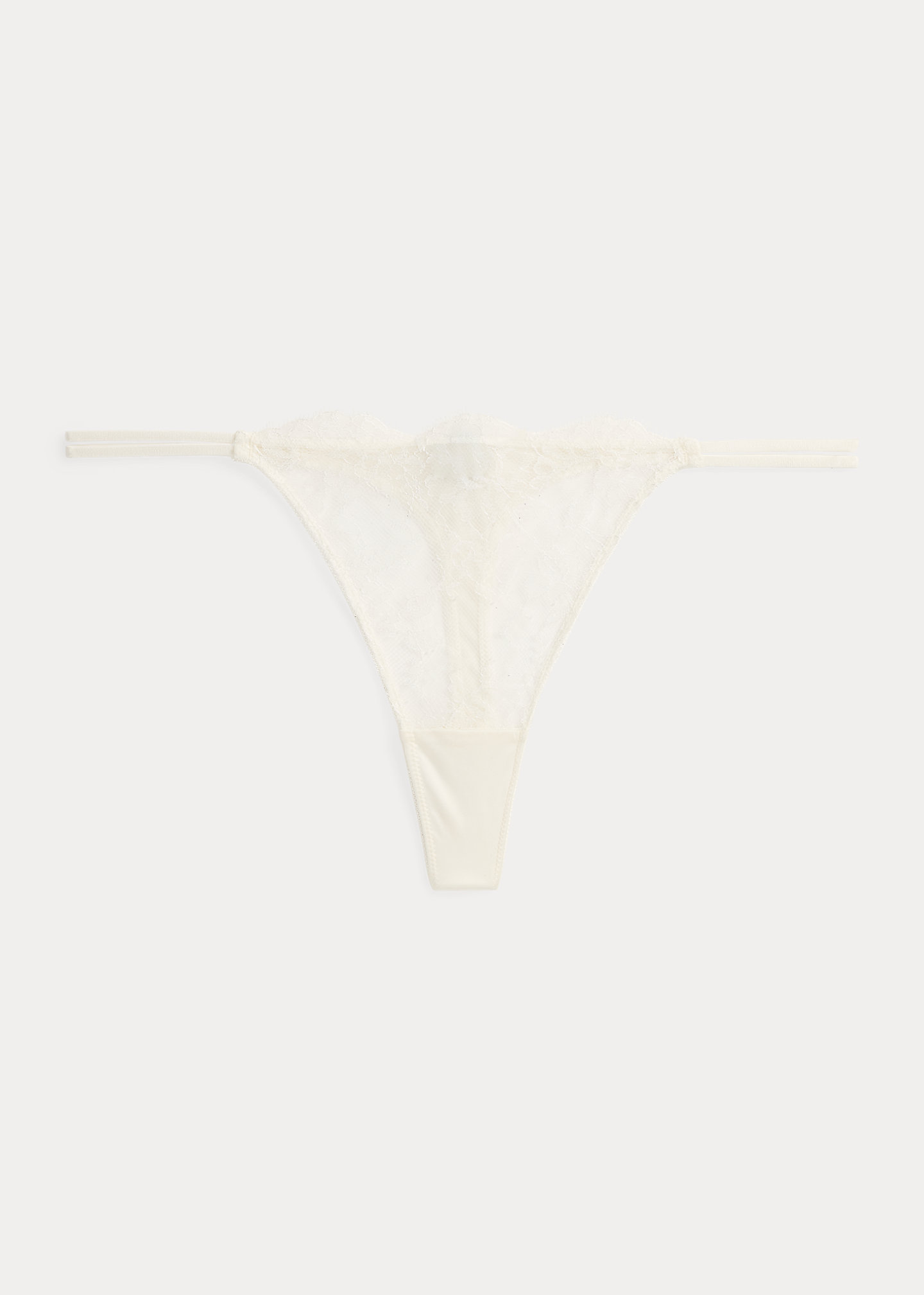 Satin-Tanga mit Spitze - RALPH LAUREN OUTLET