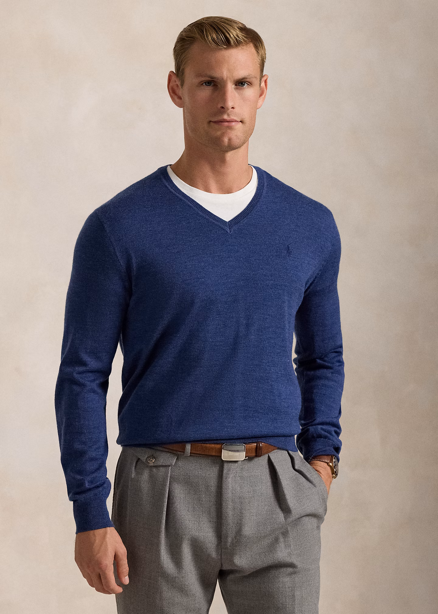 Waschbarer Slim-Fit Wollpullover - RALPH LAUREN OUTLET