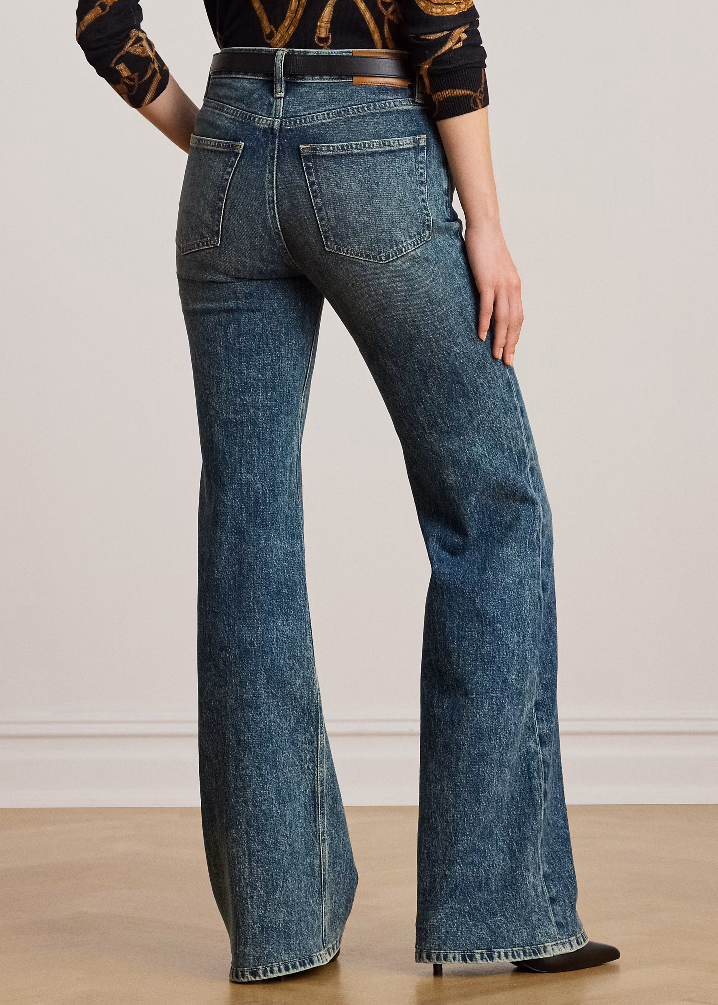 Ausgestellte Jeans mit hoher Leibhöhe - RALPH LAUREN OUTLET
