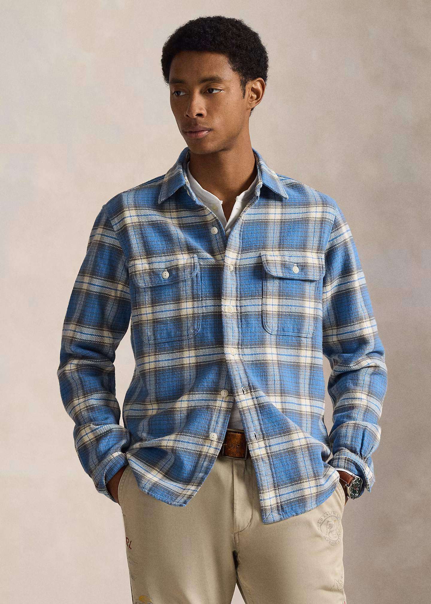 Classic-Fit Flanell-Arbeitshemd - RALPH LAUREN OUTLET