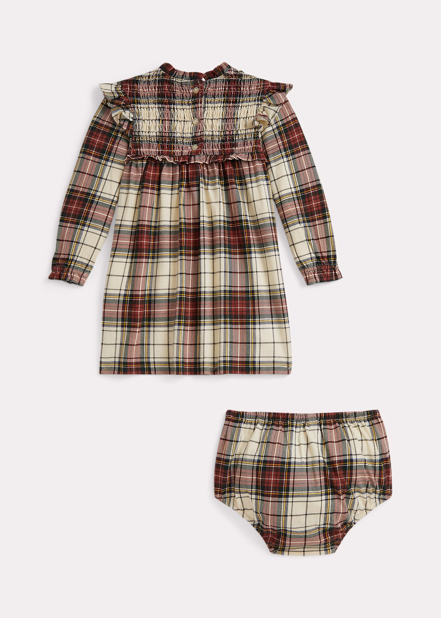 Kariertes Baumwollkleid mit Höschen - RALPH LAUREN OUTLET