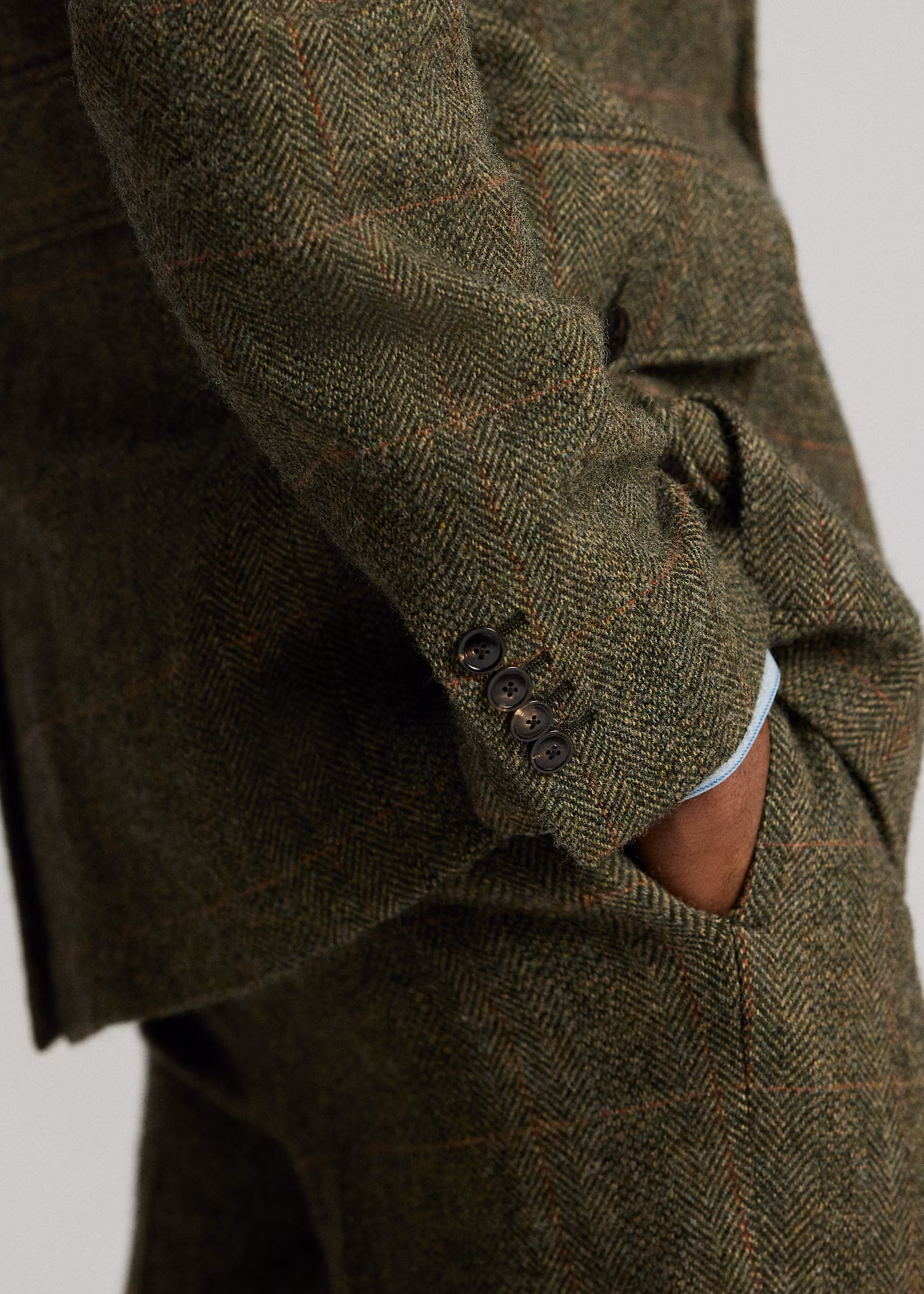 Woll-Anzugjacke mit Windowpane-Karo - RALPH LAUREN OUTLET