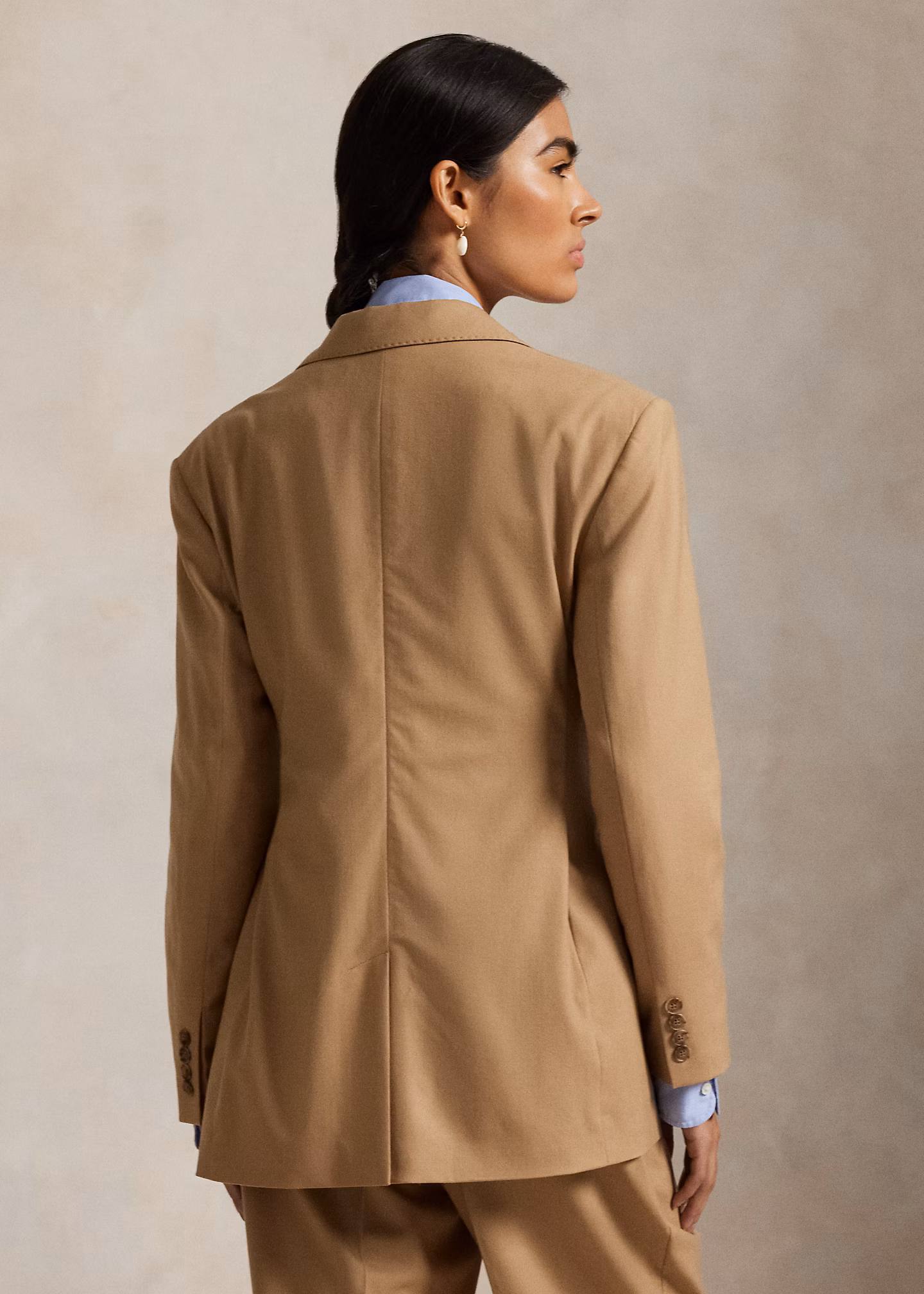 Stretch-Wollblazer mit zwei Knöpfen - RALPH LAUREN OUTLET