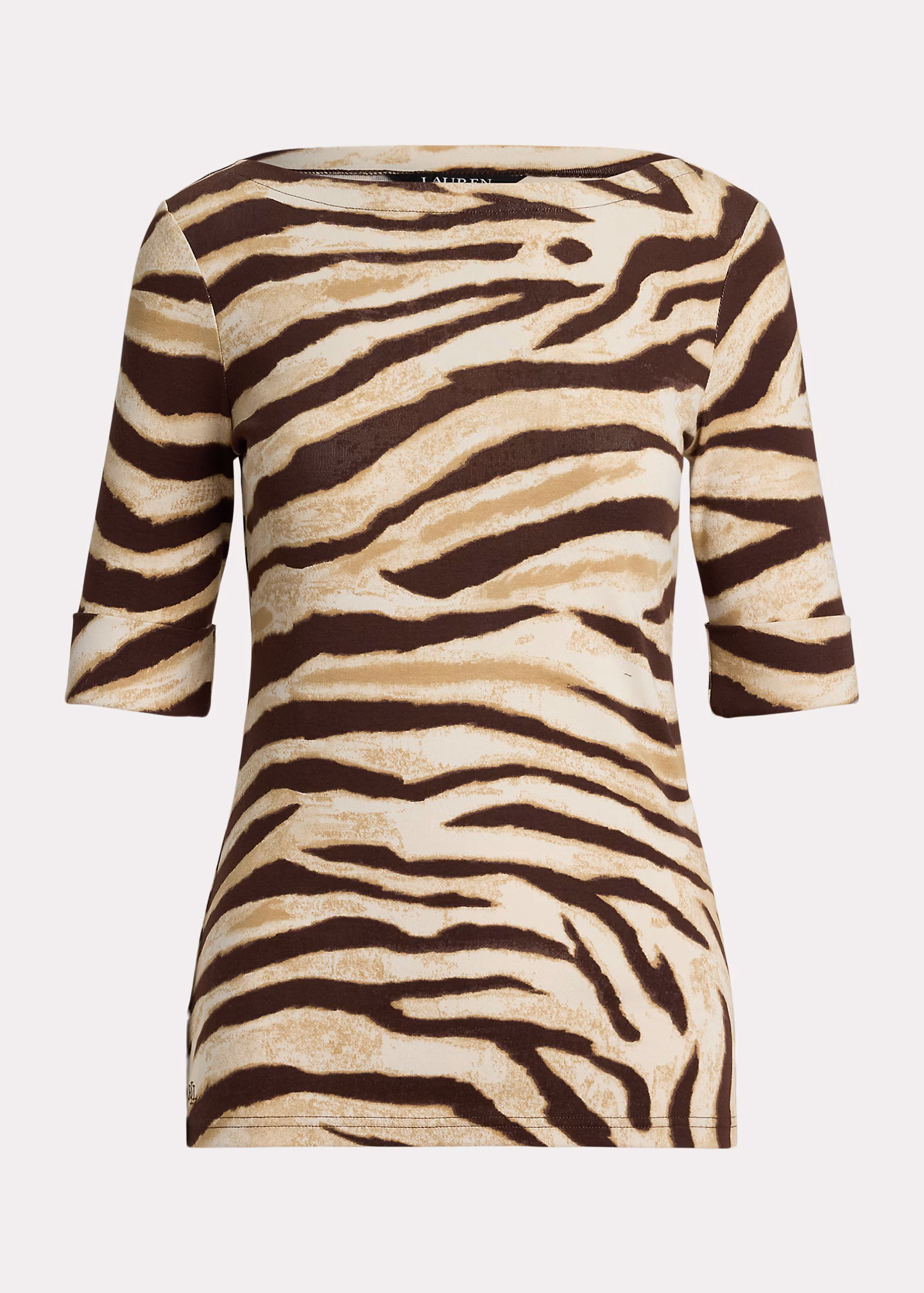 Baumwoll-T-Shirt mit Zebramuster - RALPH LAUREN OUTLET