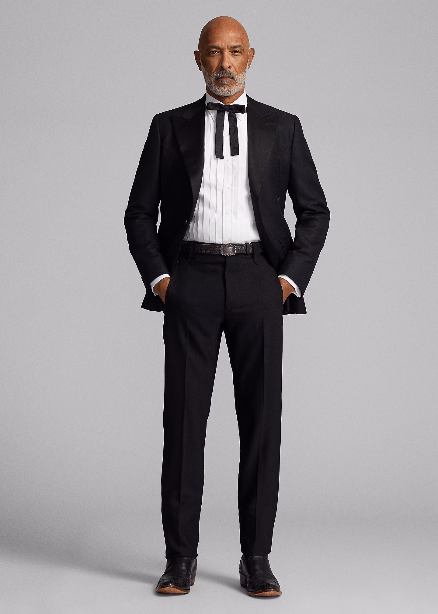 Slim-Fit Western-Smokinghose aus Wolle - RALPH LAUREN OUTLET