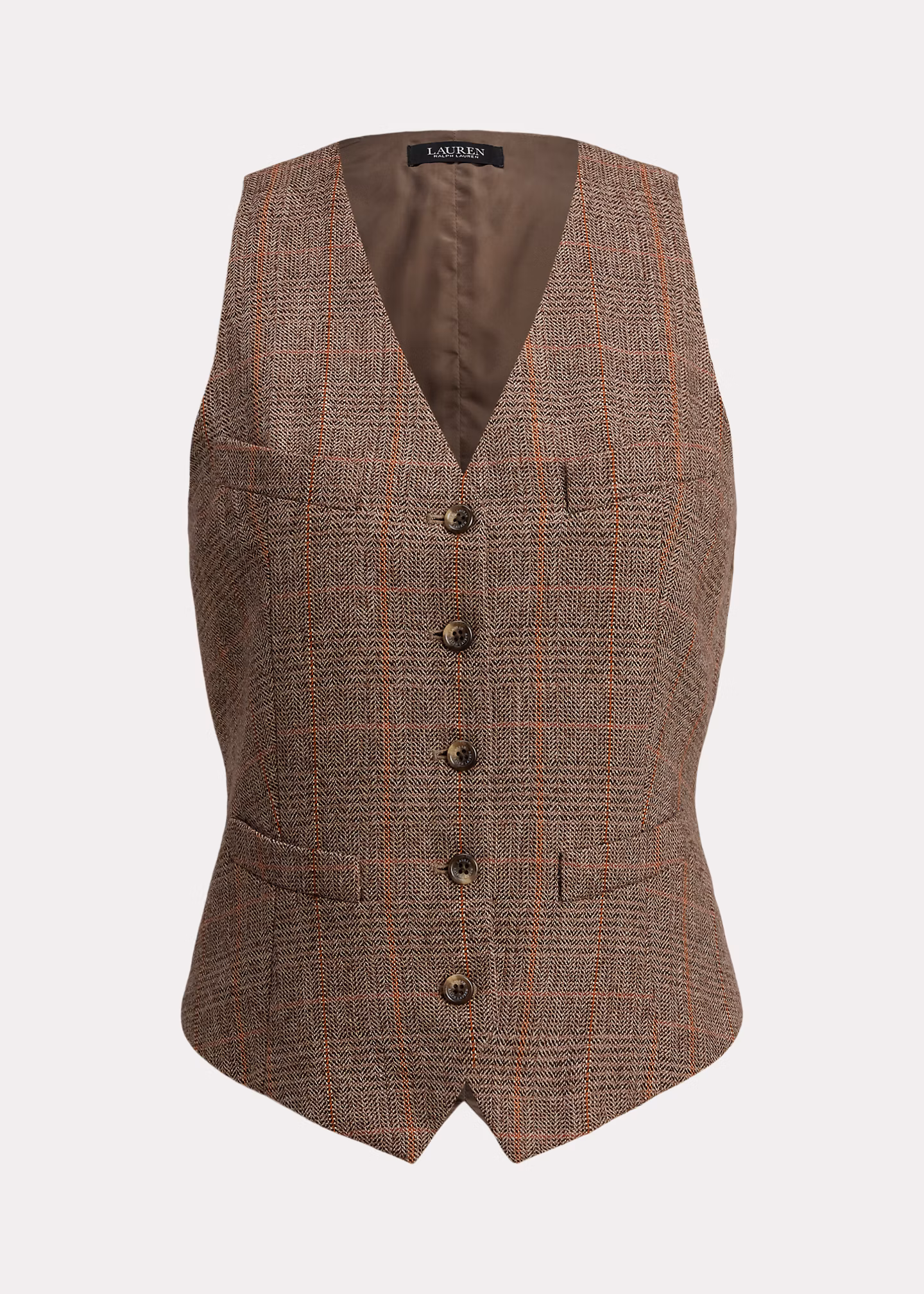 Glencheck-Weste aus Wollmischung - RALPH LAUREN OUTLET