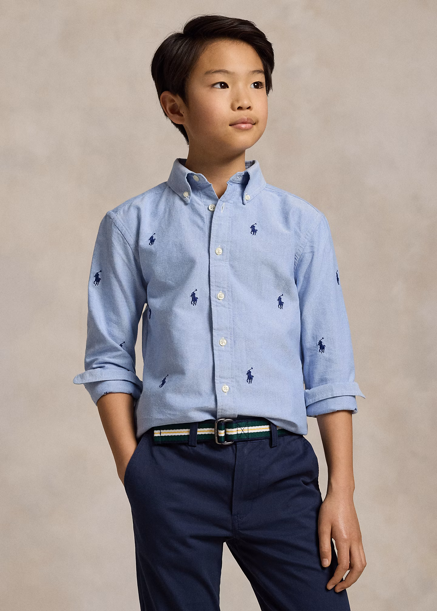 Hemd aus Baumwolloxford mit Polo Pony - RALPH LAUREN OUTLET