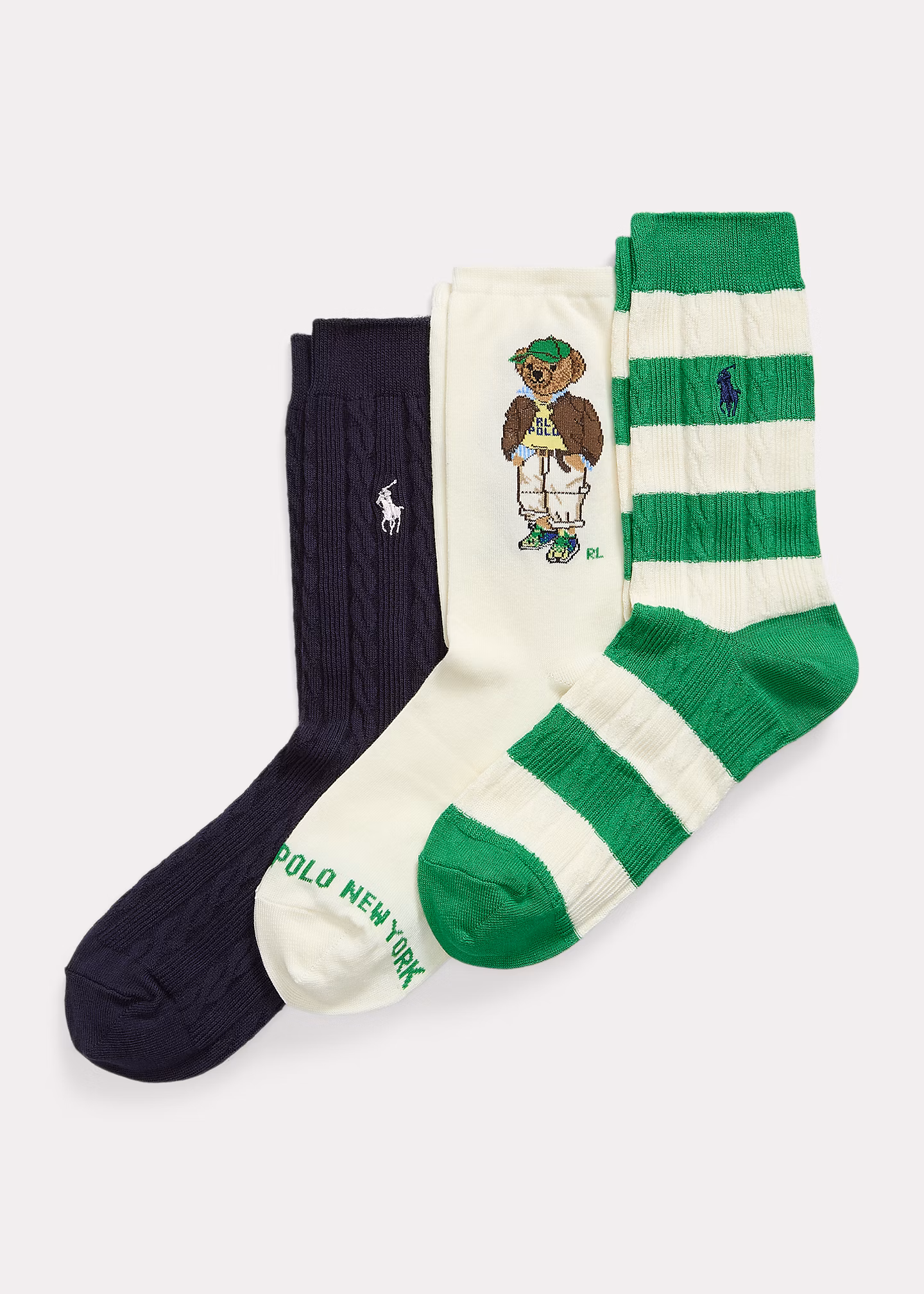 3er-Pack Crew-Socken als Geschenkset - RALPH LAUREN OUTLET