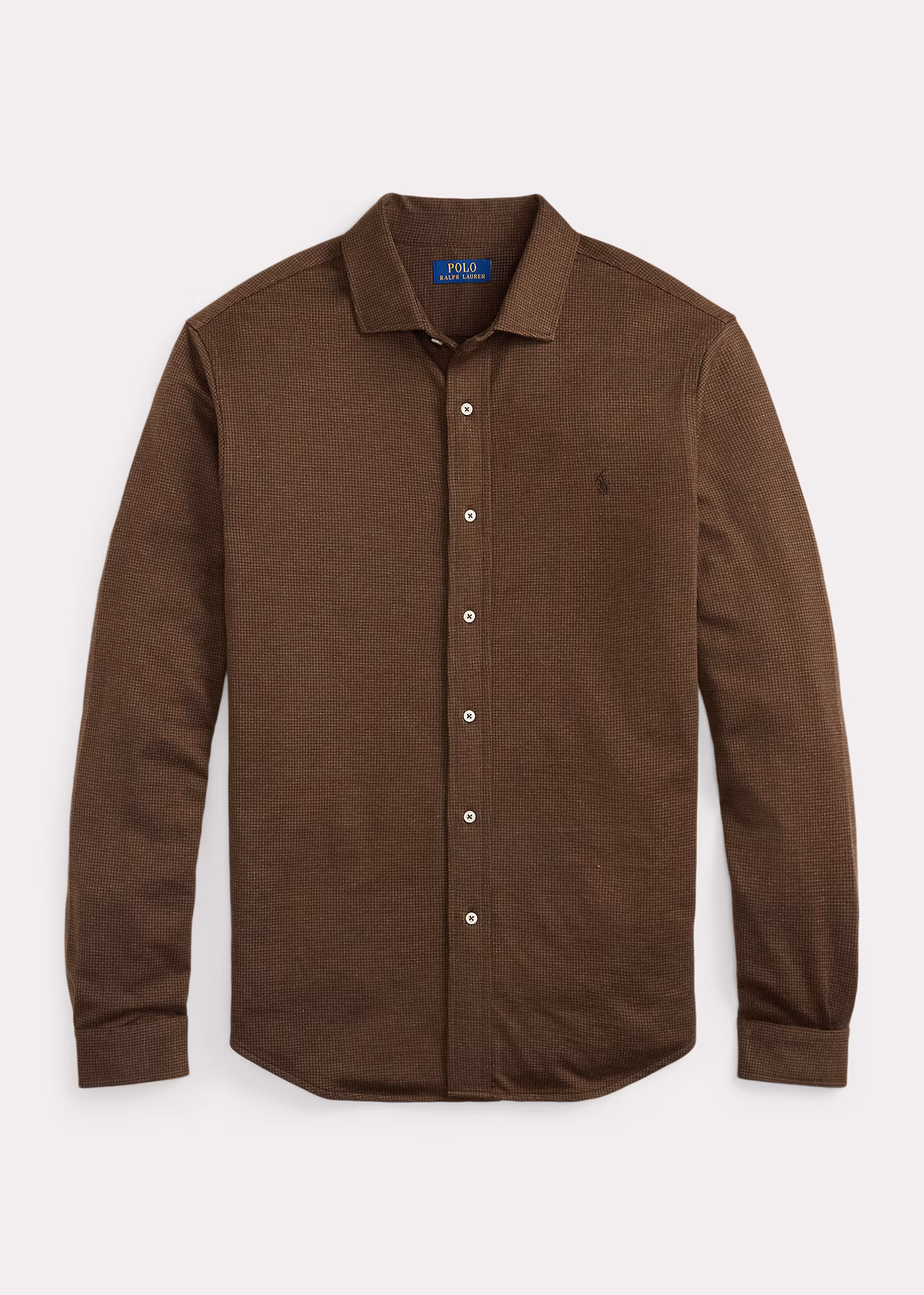 Hahnentritt-Jerseyhemd mit Kragen - RALPH LAUREN OUTLET