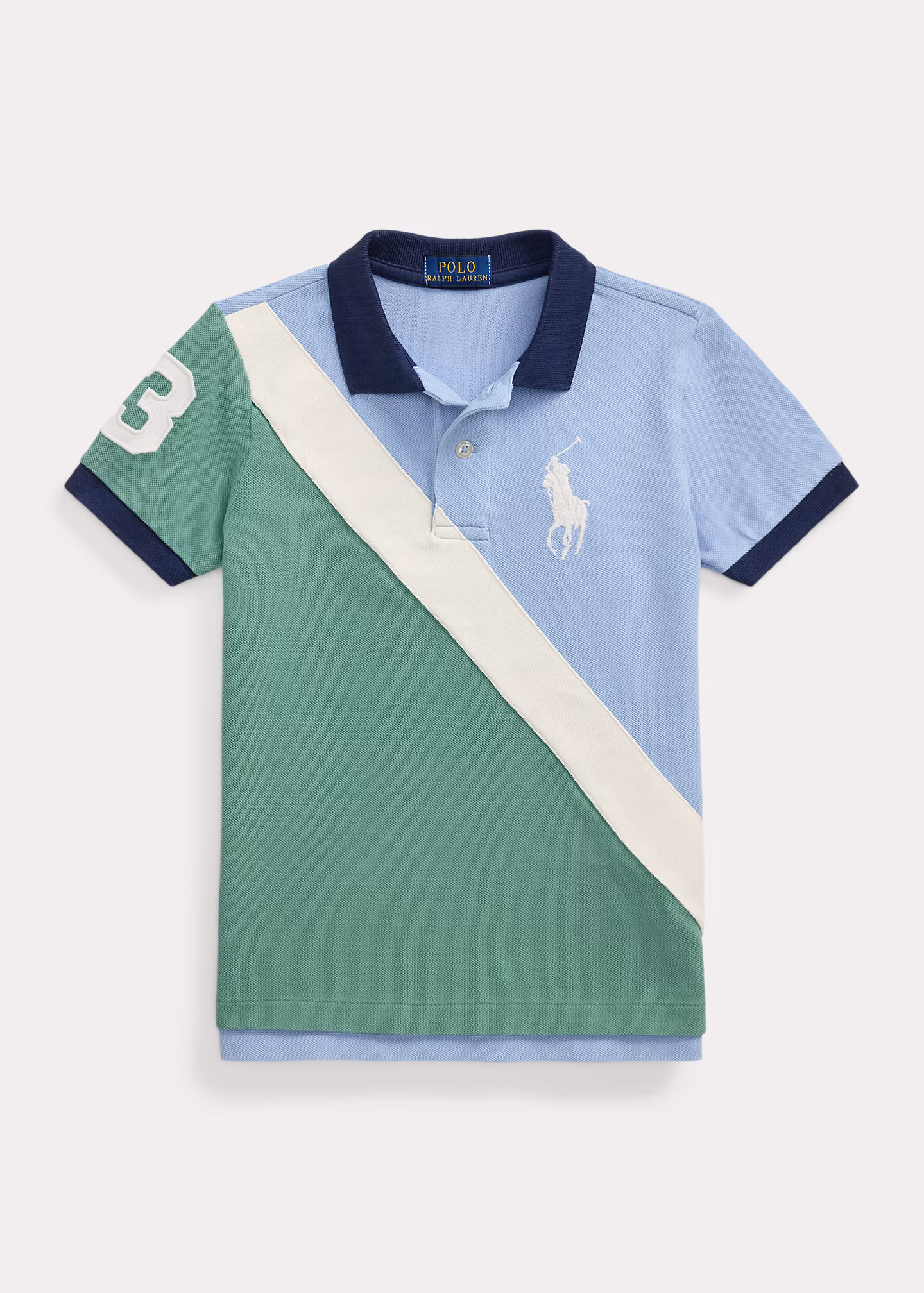Baumwollpiqué-Poloshirt mit Big Pony - RALPH LAUREN OUTLET