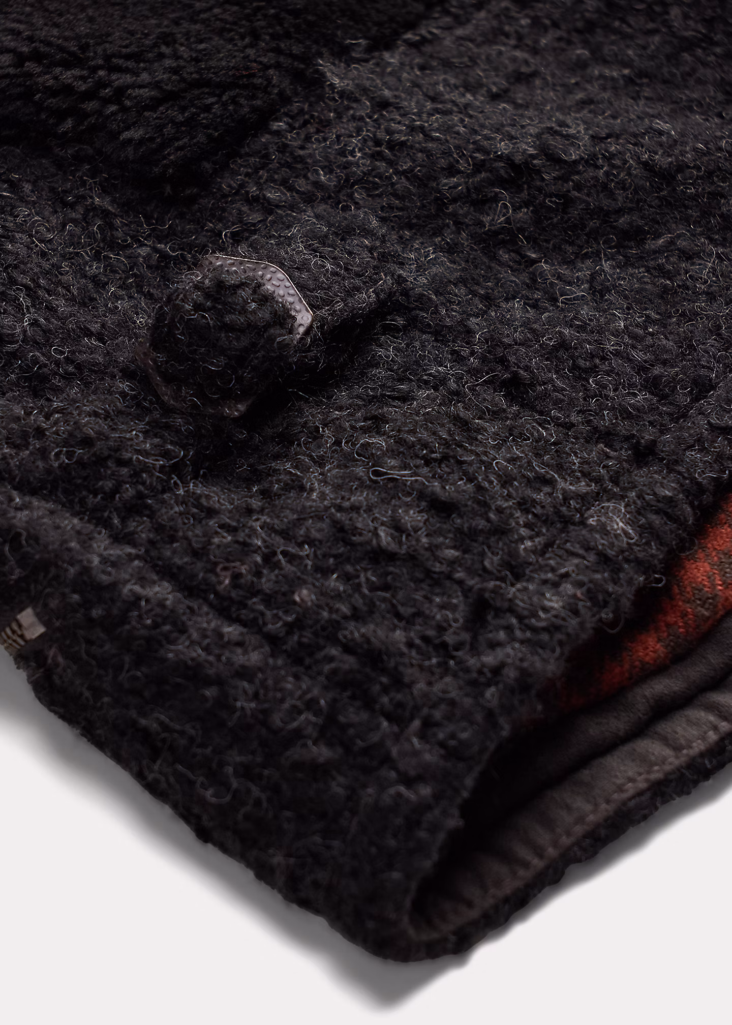 Boucléjacke mit Lammfell in Bahnen - RALPH LAUREN OUTLET