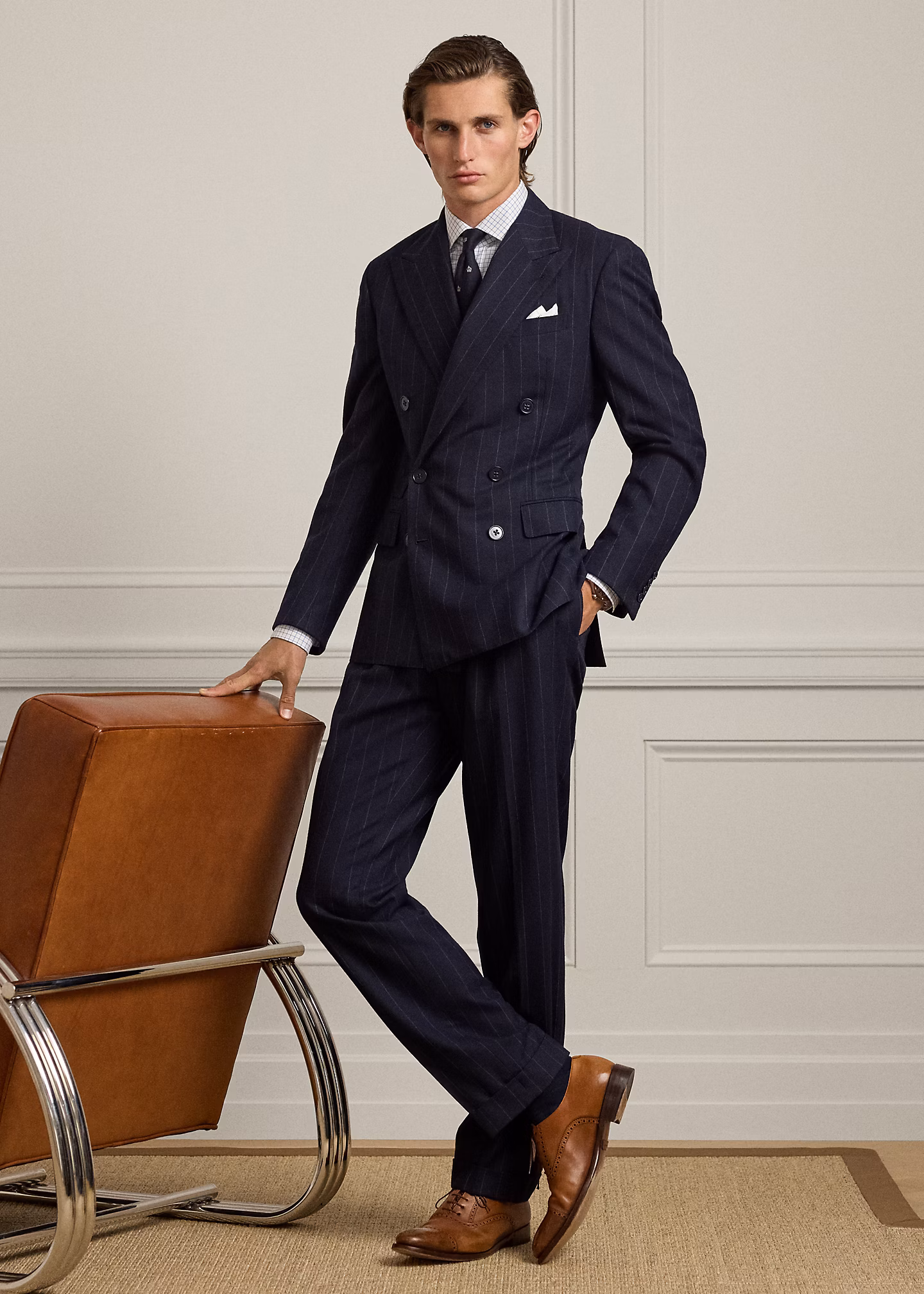 Handgeschneiderter Wollanzug Gregory - RALPH LAUREN OUTLET