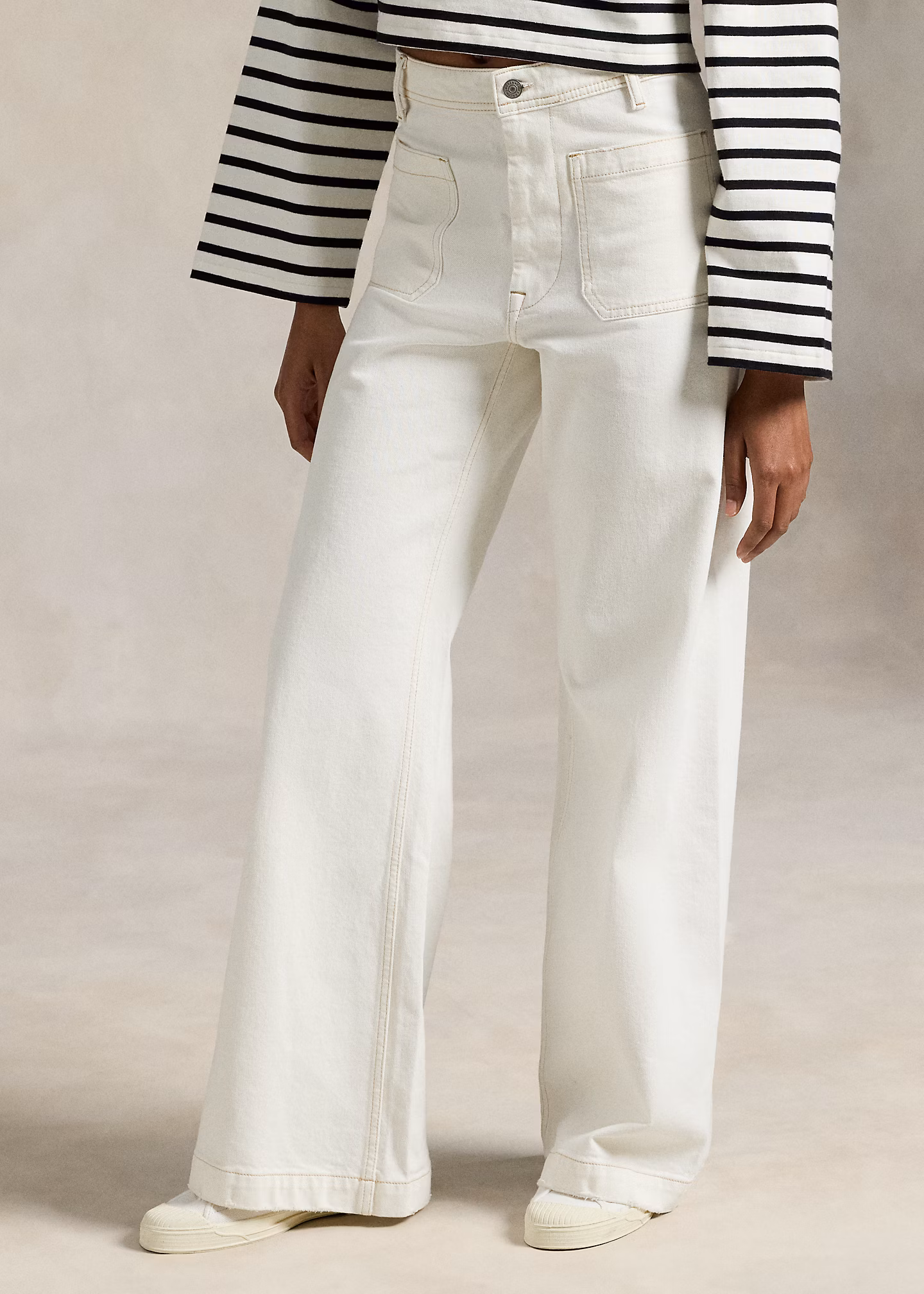 Denim-Matrosenhose mit weitem Bein - RALPH LAUREN OUTLET