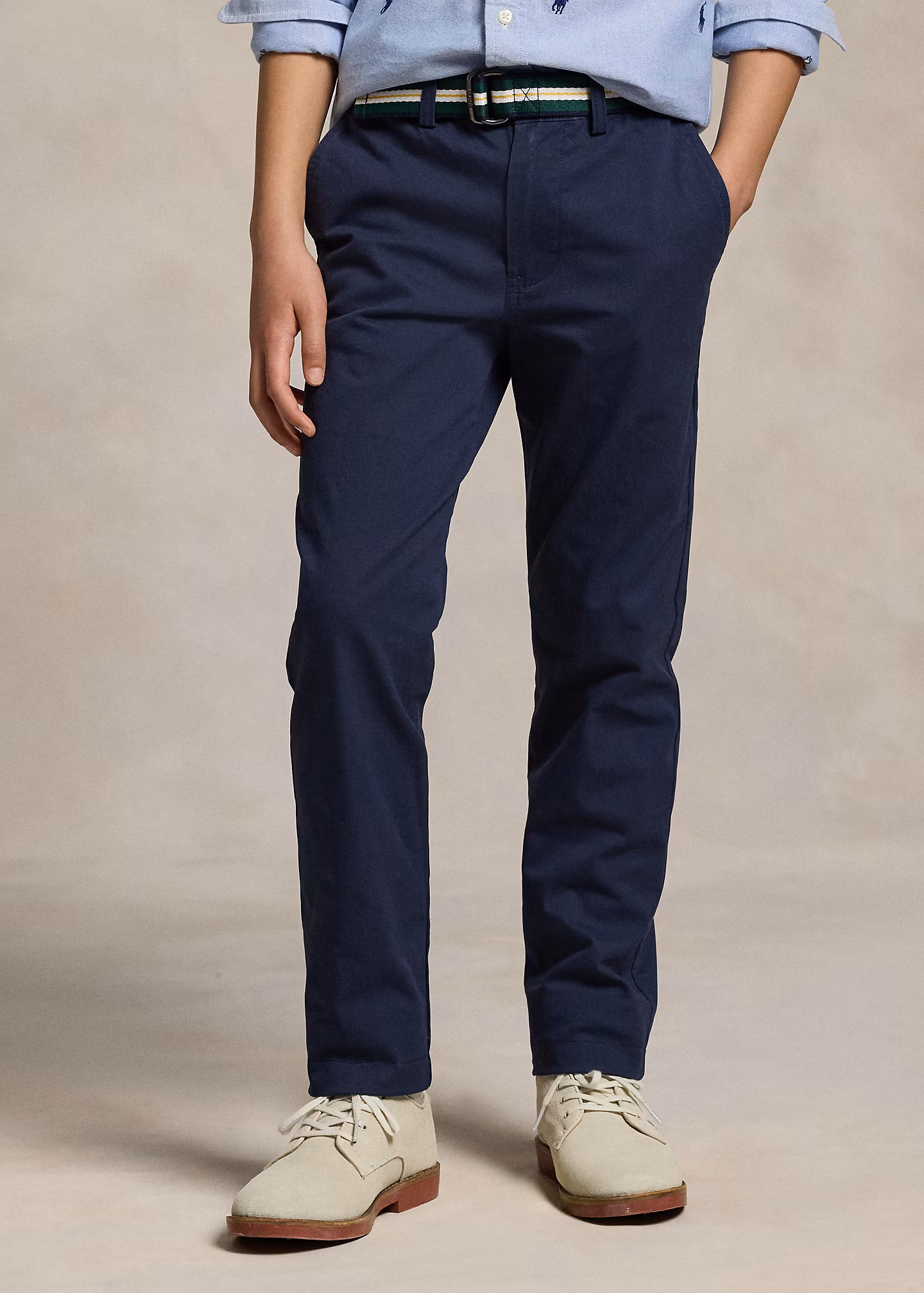 Slim-Fit Stretch-Twillhose mit Gürtel - RALPH LAUREN OUTLET