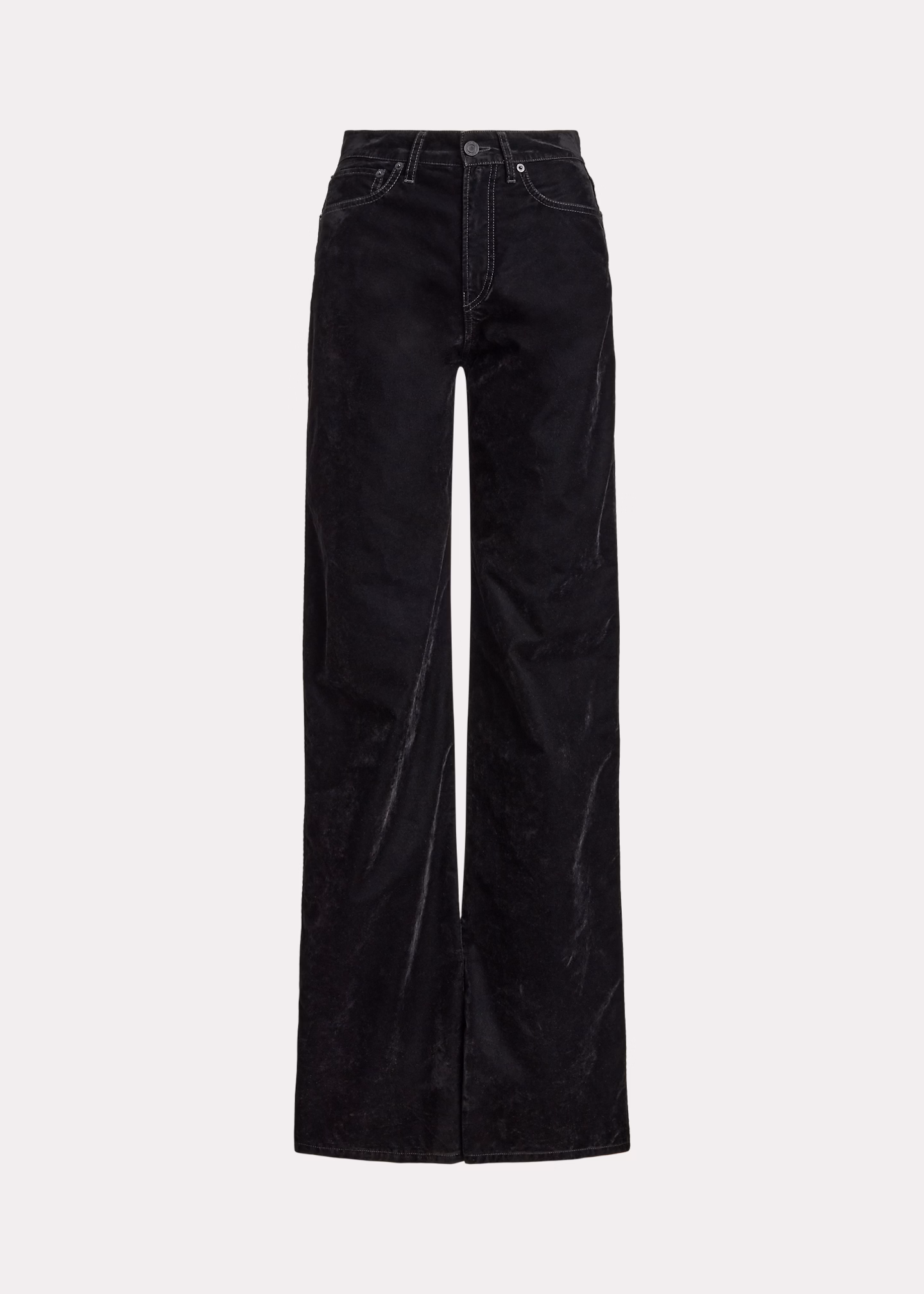 Beflockte Jeans Mae mit weitem Bein - RALPH LAUREN OUTLET