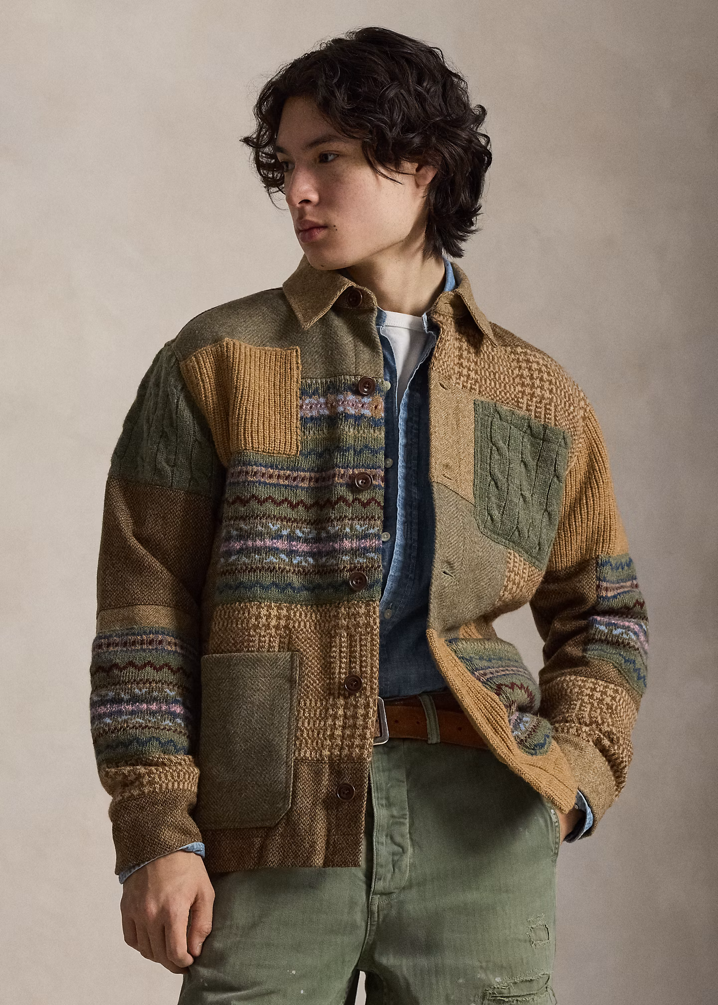Utility-Cardigan mit Patchworkmotiv - RALPH LAUREN OUTLET