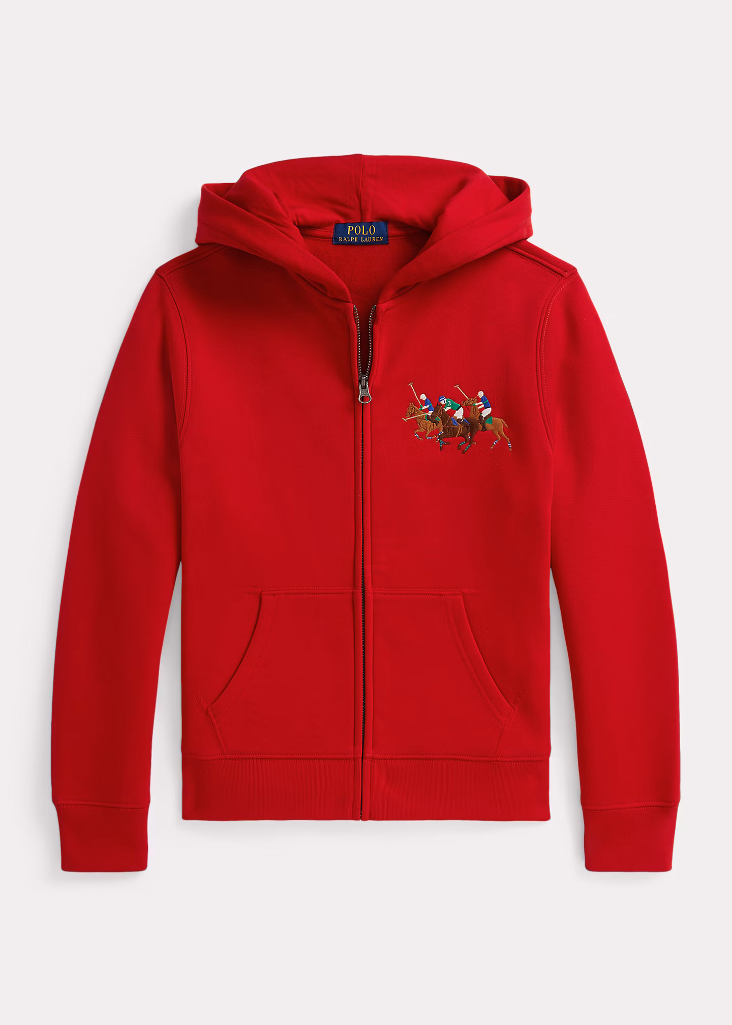 Fleece-Kapuzenshirt mit Dreifach-Pony - RALPH LAUREN OUTLET