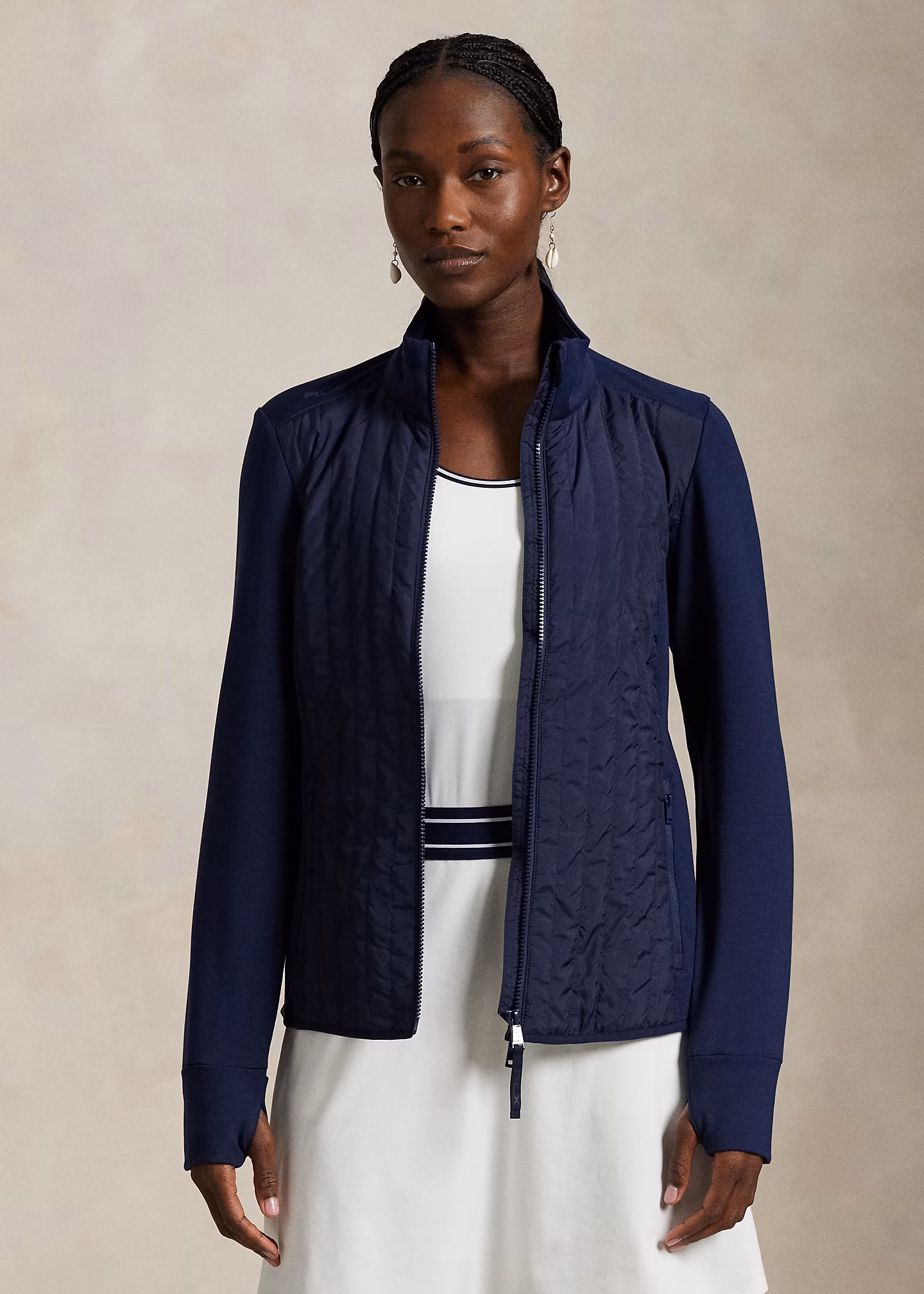 Reißverschlussjacke mit gesteppter Bahn - RALPH LAUREN OUTLET