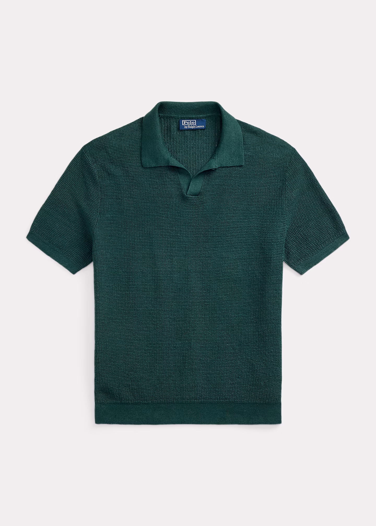 Leinenpiqué-Pullover mit Johnny-Kragen - RALPH LAUREN OUTLET