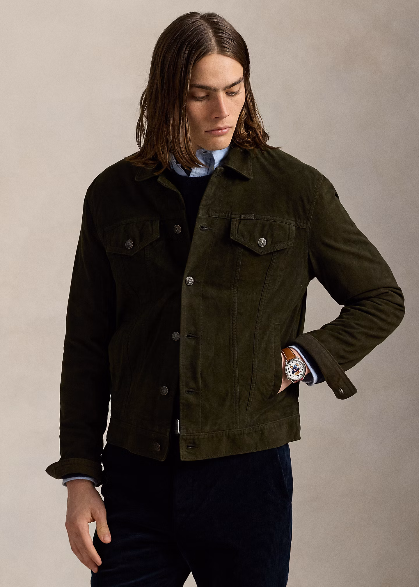 Truckerjacke aus Wildleder - RALPH LAUREN OUTLET